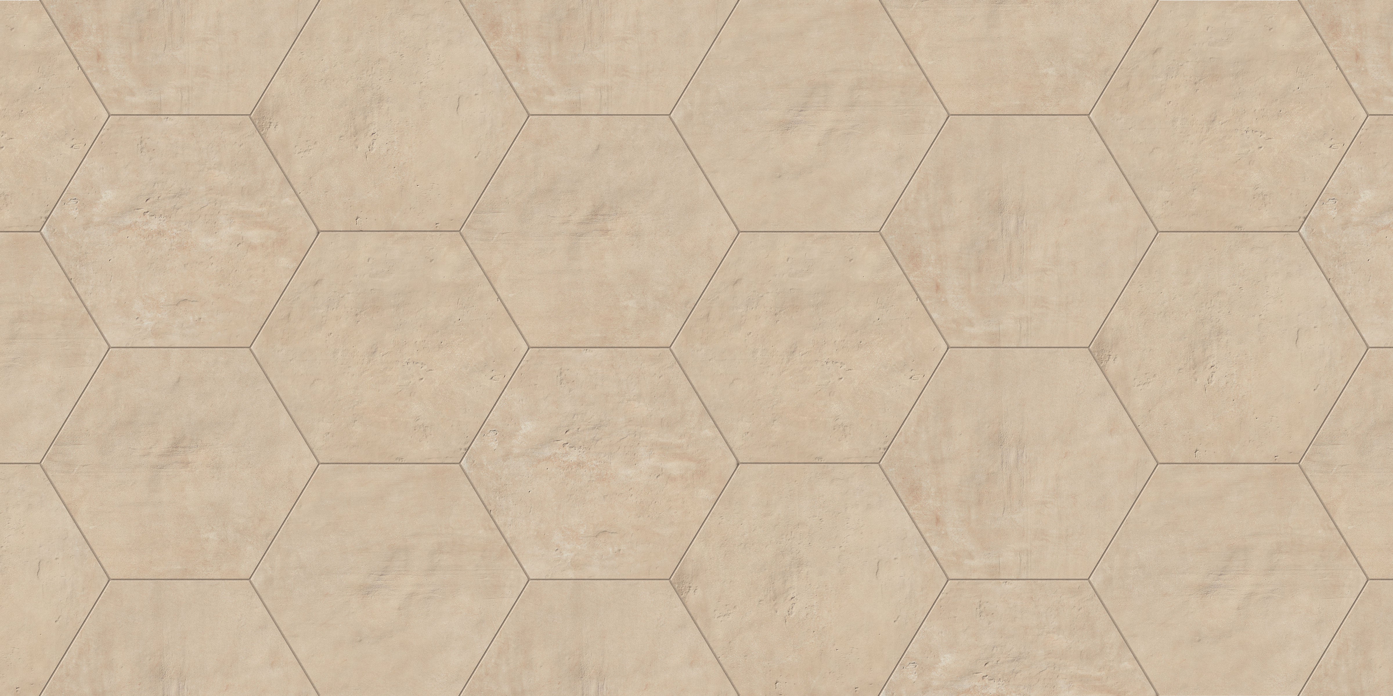 Earthen 10x10 Matte Hexagon Porcelain Tile in Alabaster