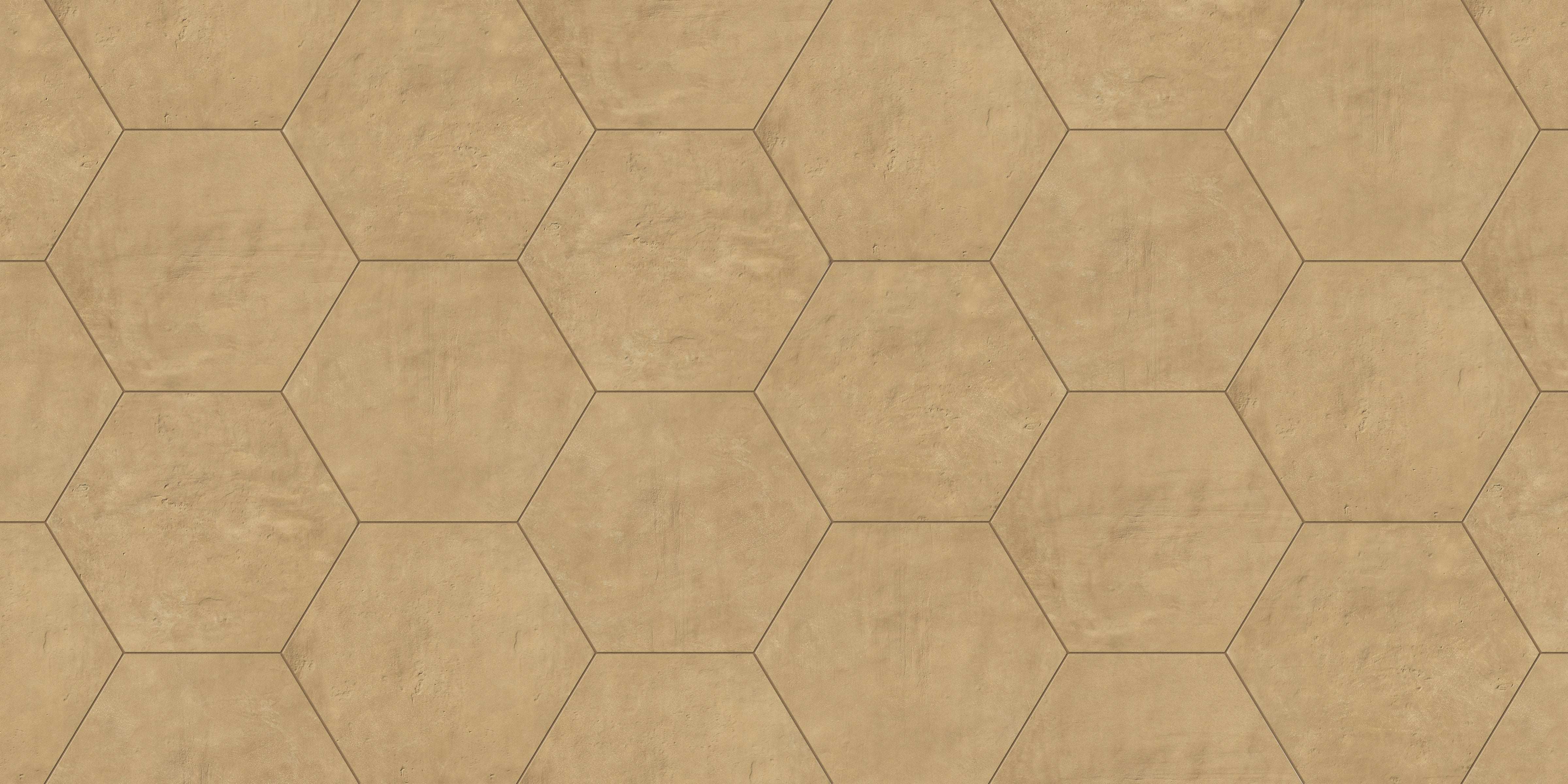 Earthen 10x10 Matte Hexagon Porcelain Tile in Buttercup