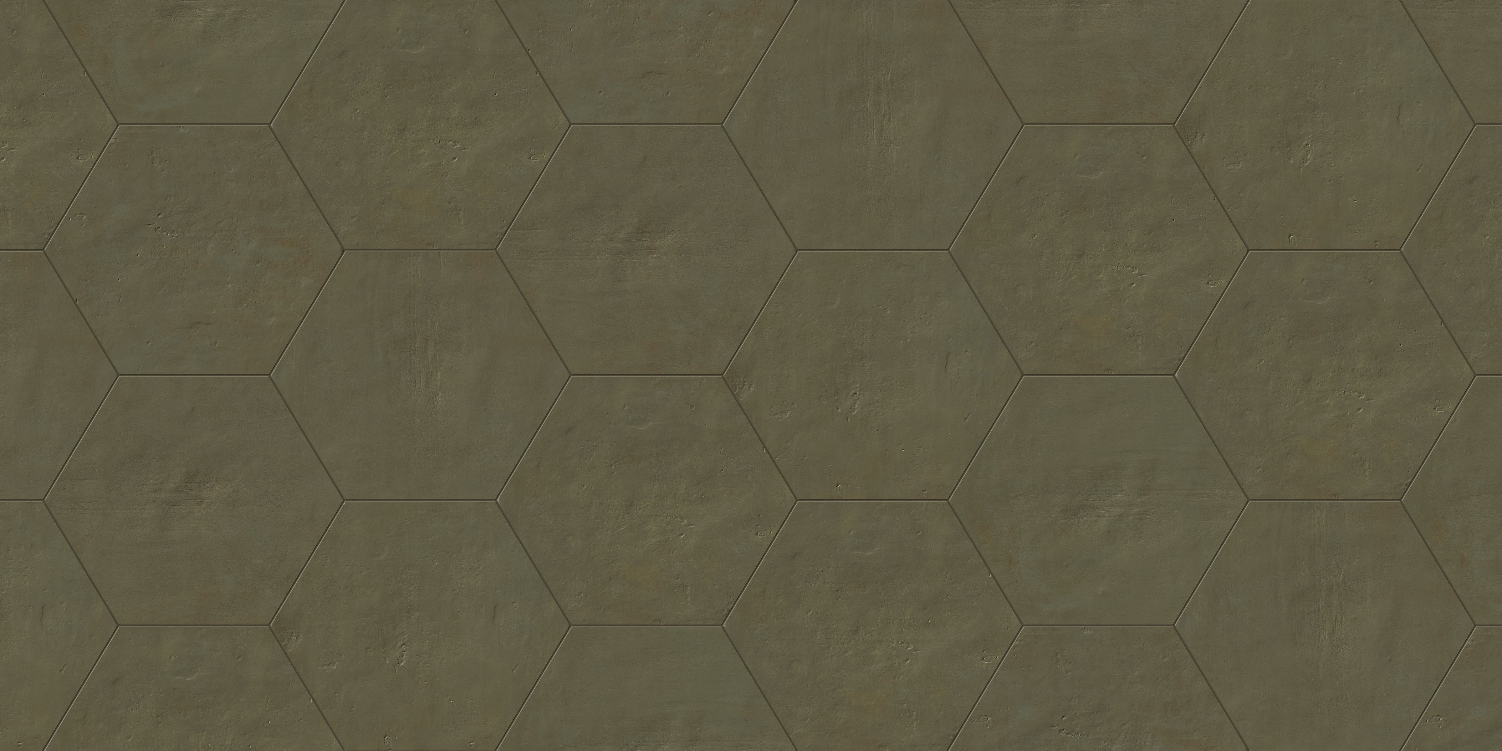Earthen 10x10 Matte Hexagon Porcelain Tile in Jade