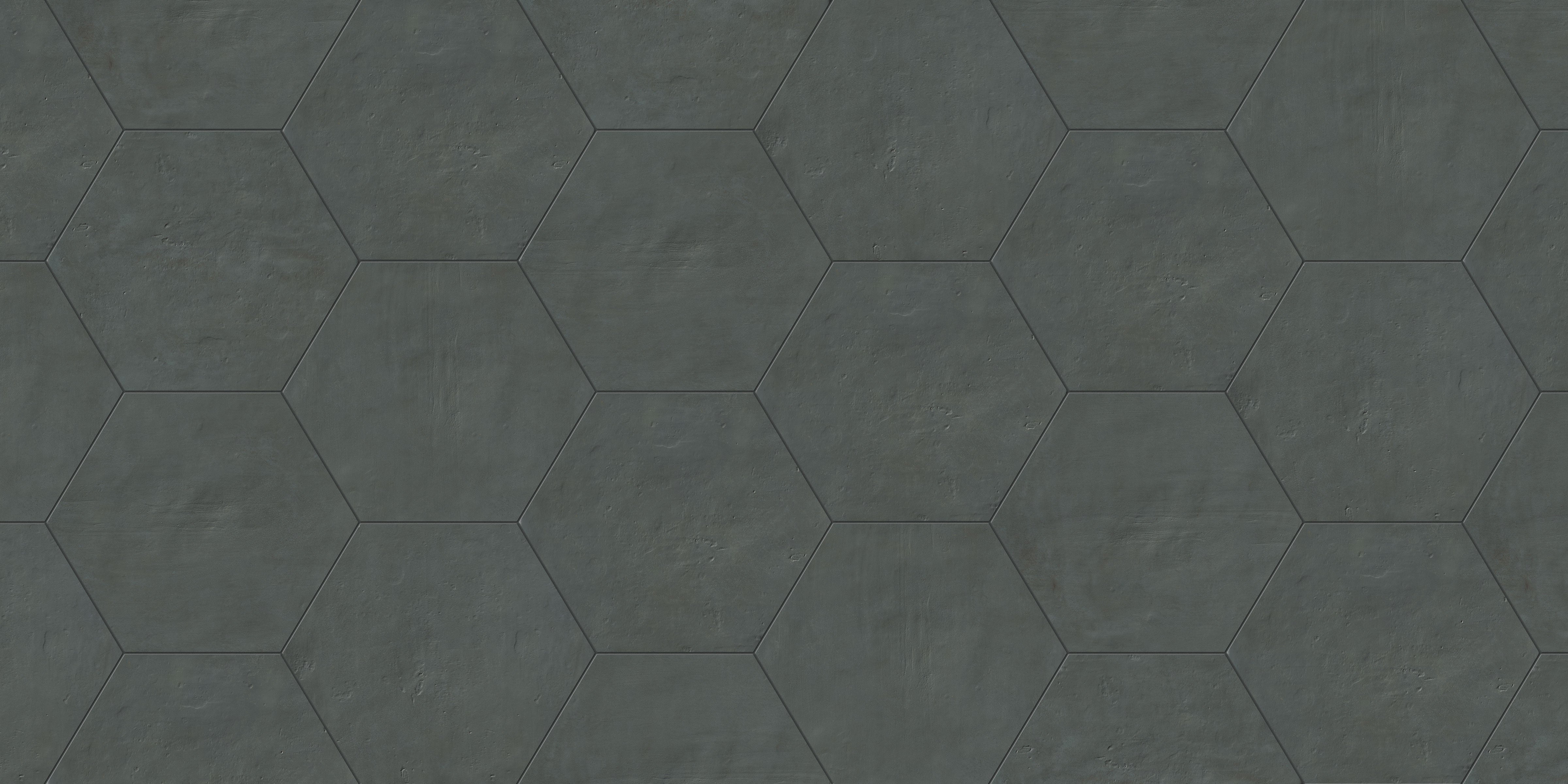 Earthen 10x10 Matte Hexagon Porcelain Tile in Marine
