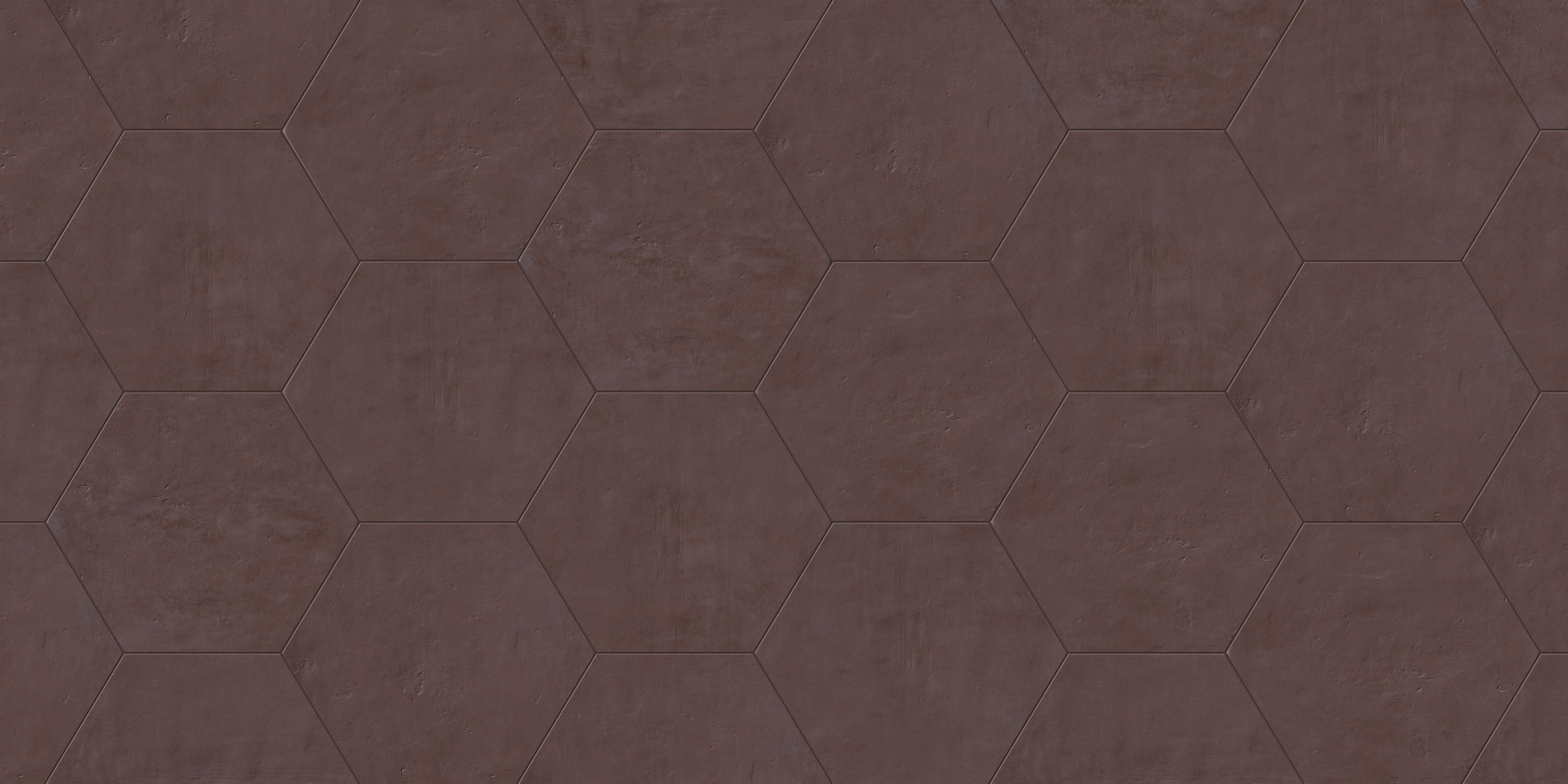 Earthen 10x10 Matte Hexagon Porcelain Tile in Marron