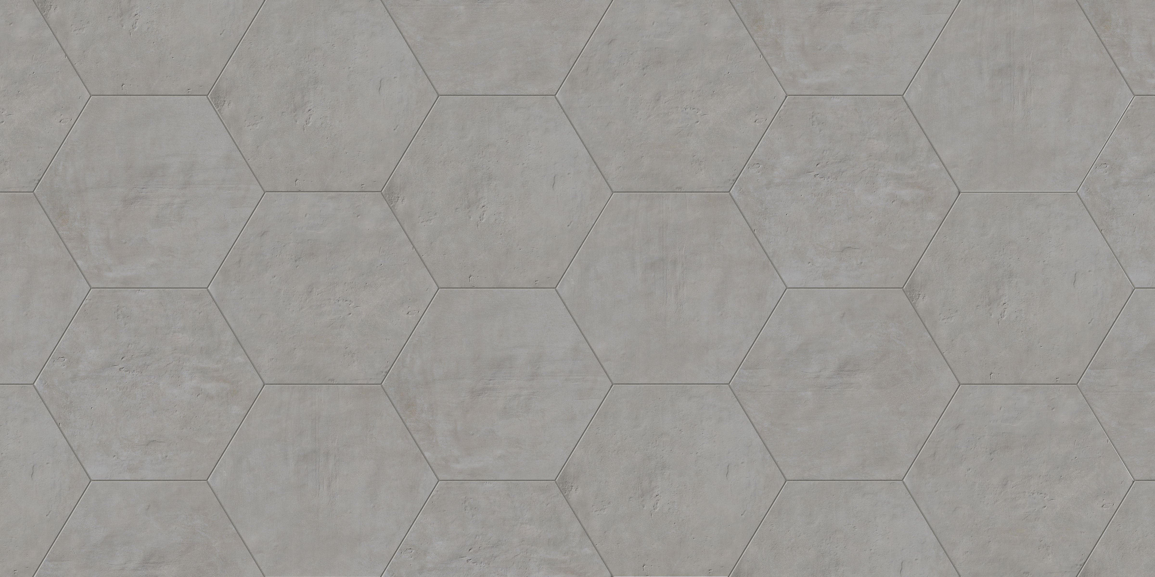 Earthen 10x10 Matte Hexagon Porcelain Tile in Smoke