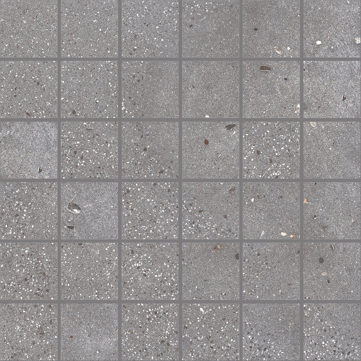 Area 51 2x2 Matte Porcelain Mesh Mosaic Tile in Steel