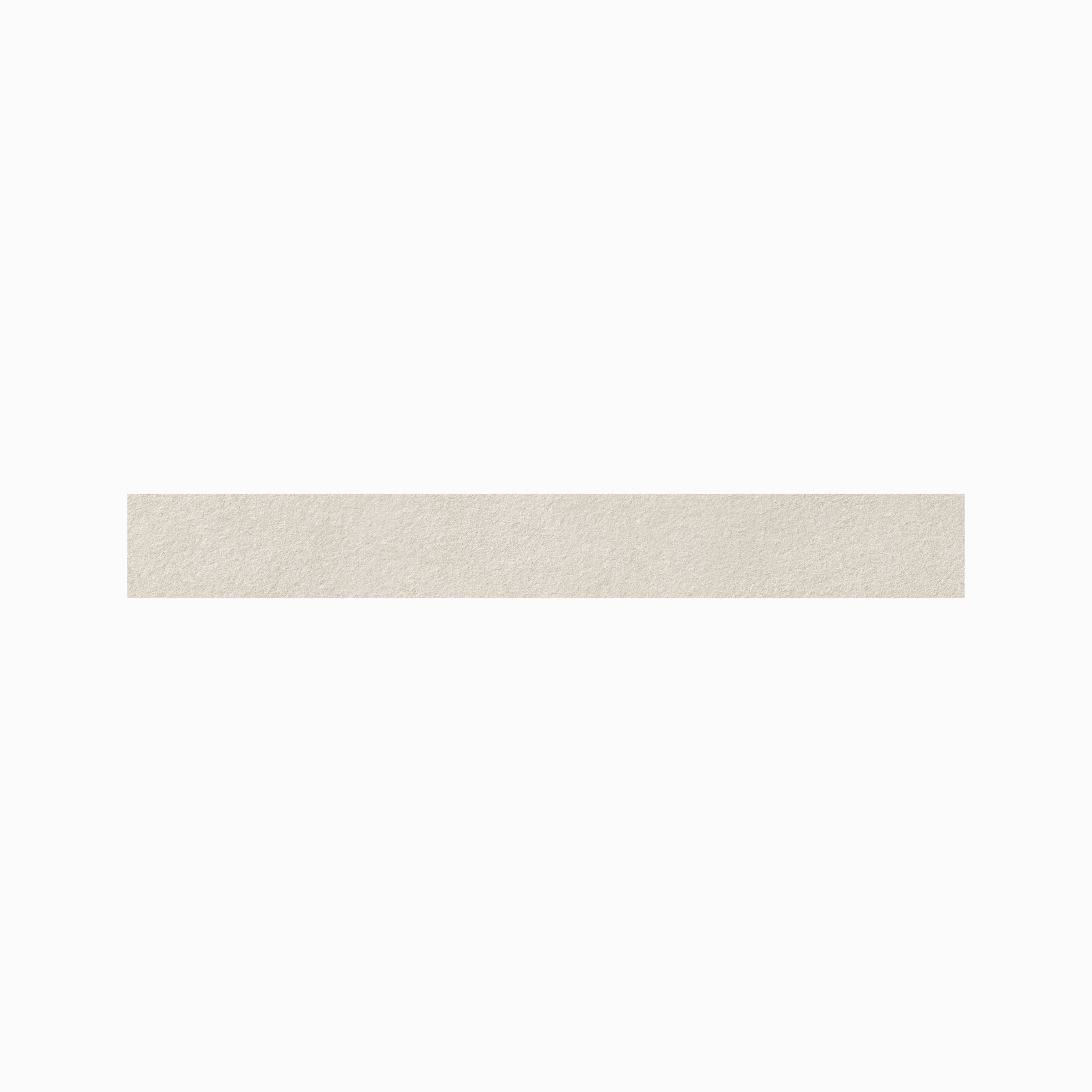 Imprint 3x24 Matte Porcelain Bullnose Tile in Intaglio Kaolin