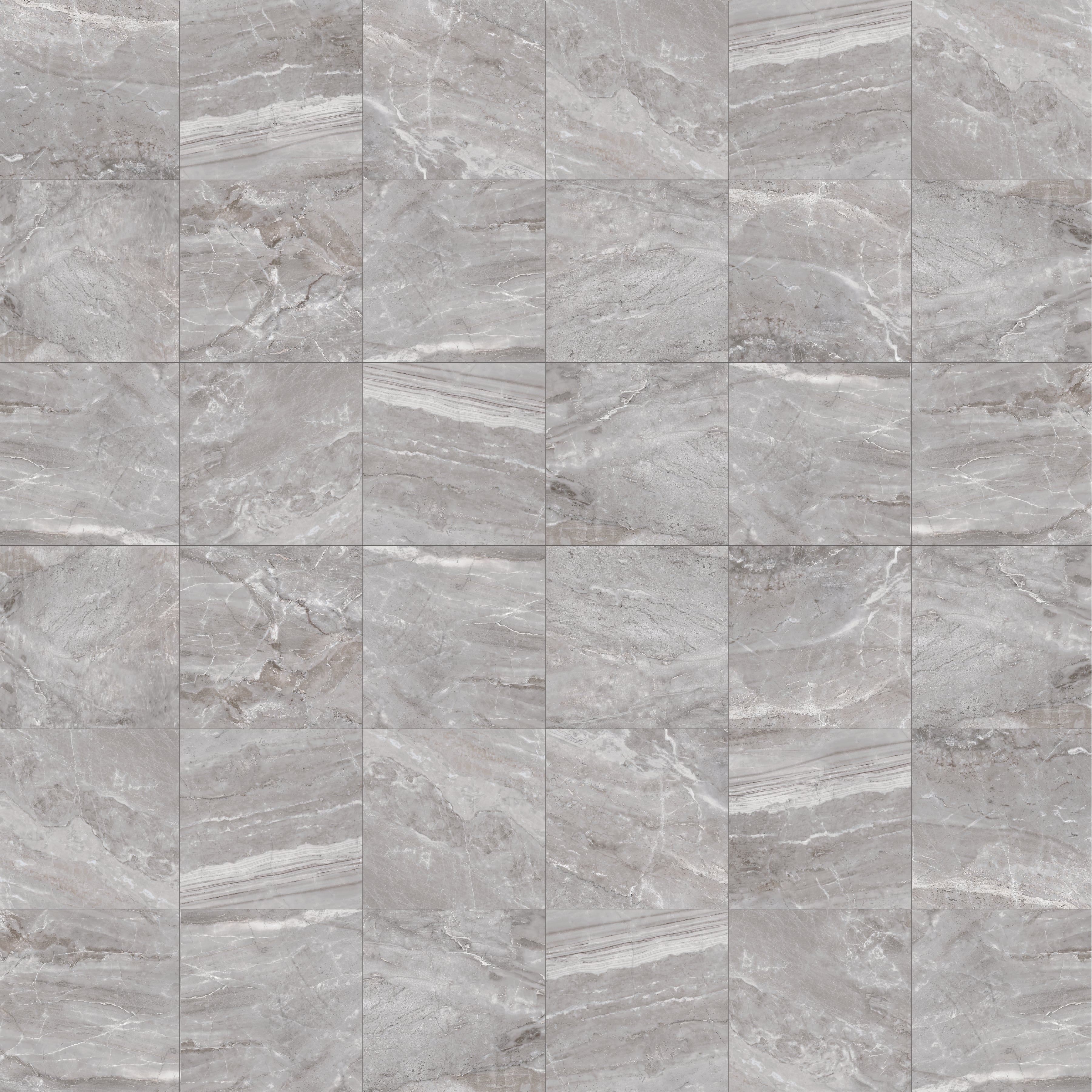 Marbles 2x2 Polished Porcelain Mesh Mosaic Tile in Oniciata Grey