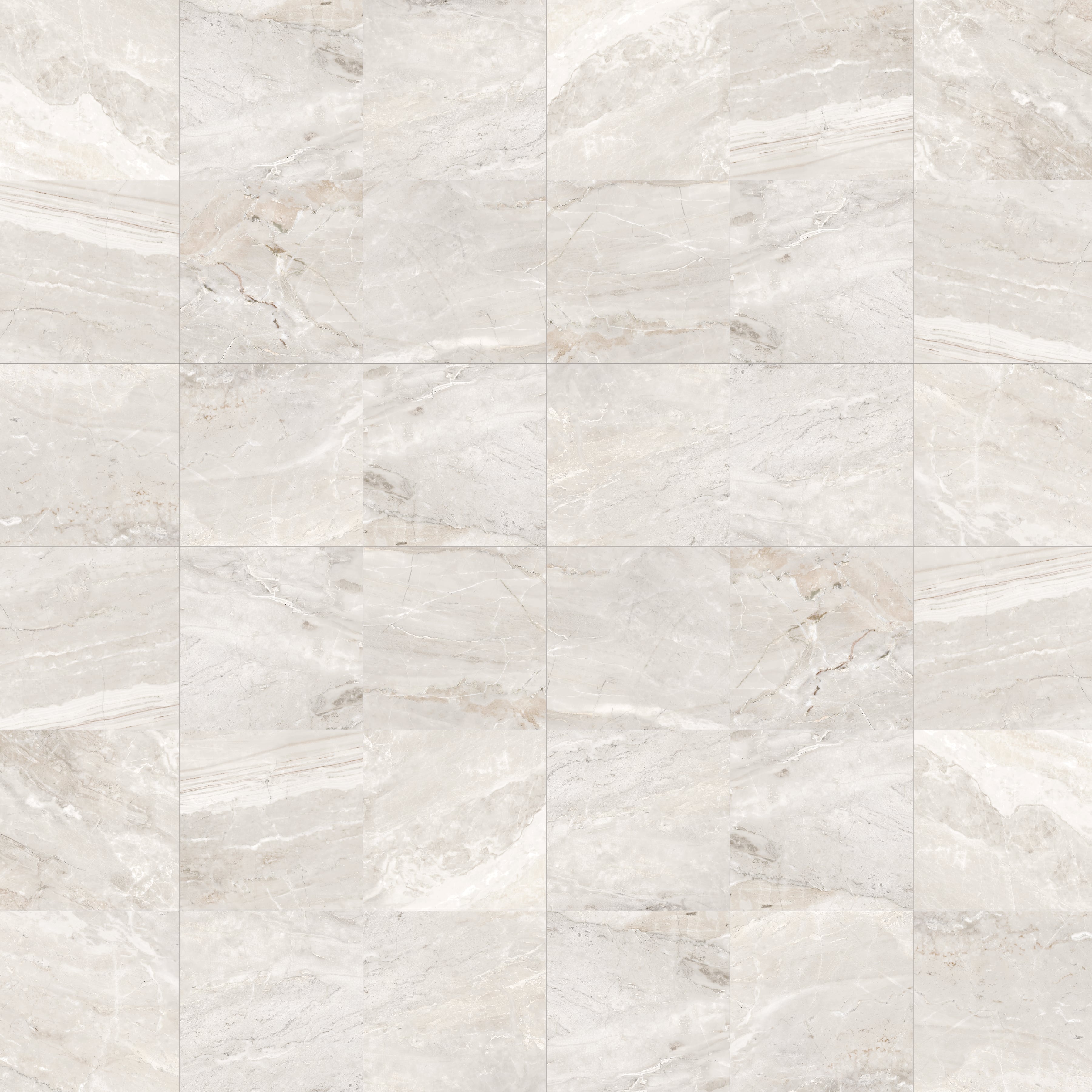 Marbles 2x2 Polished Porcelain Mesh Mosaic Tile in Oniciata Ivory