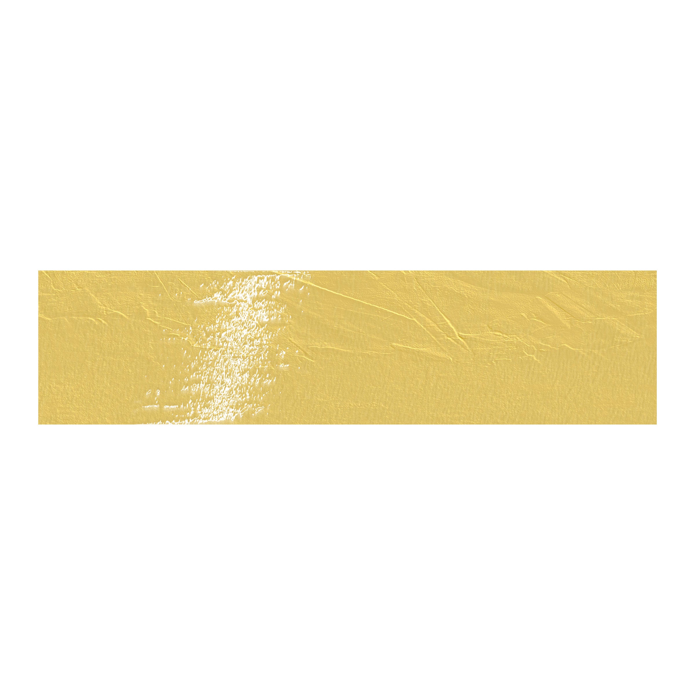 Playful 6x24 Glossy Porcelain Tile in Gold