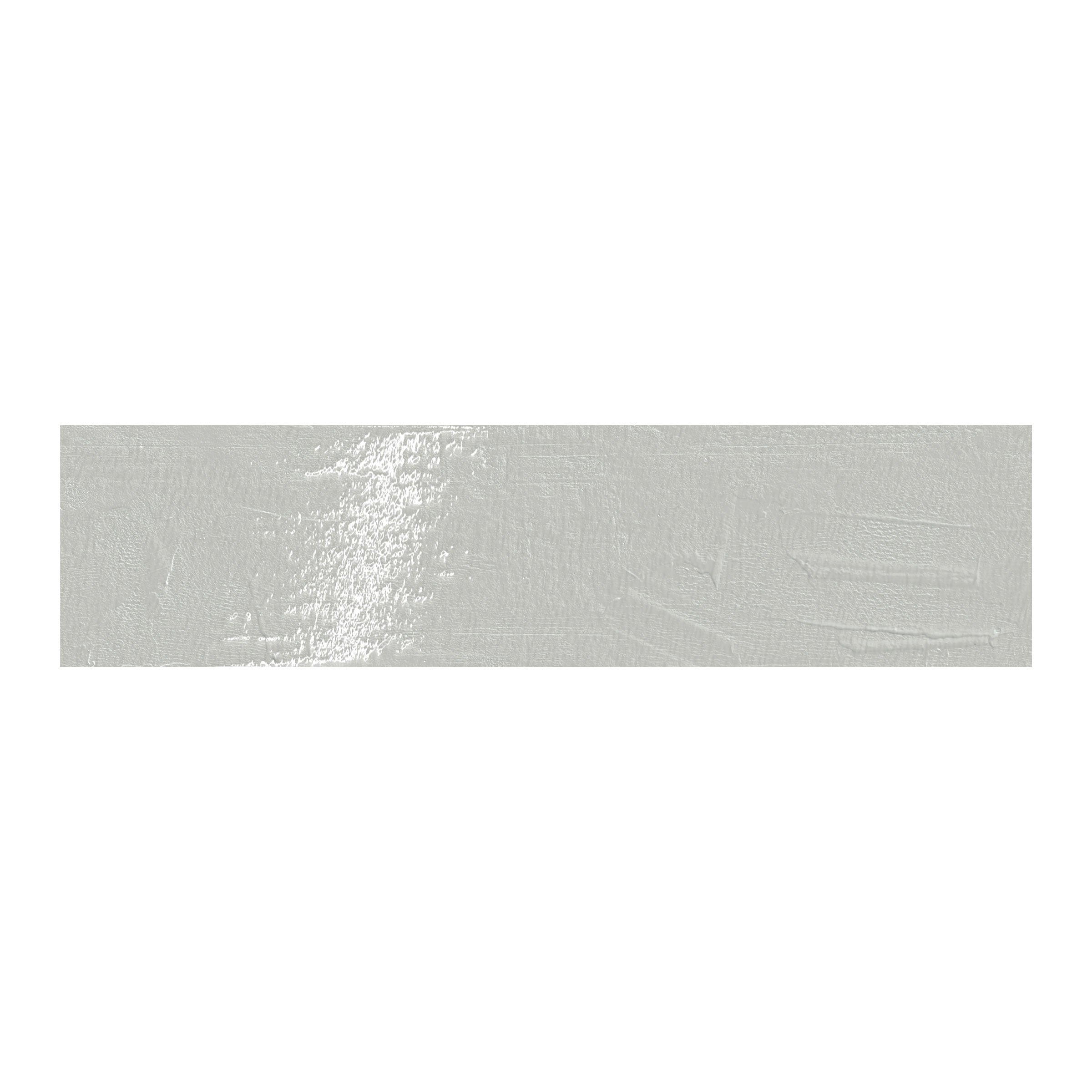 Playful 6x24 Glossy Porcelain Tile in Gray