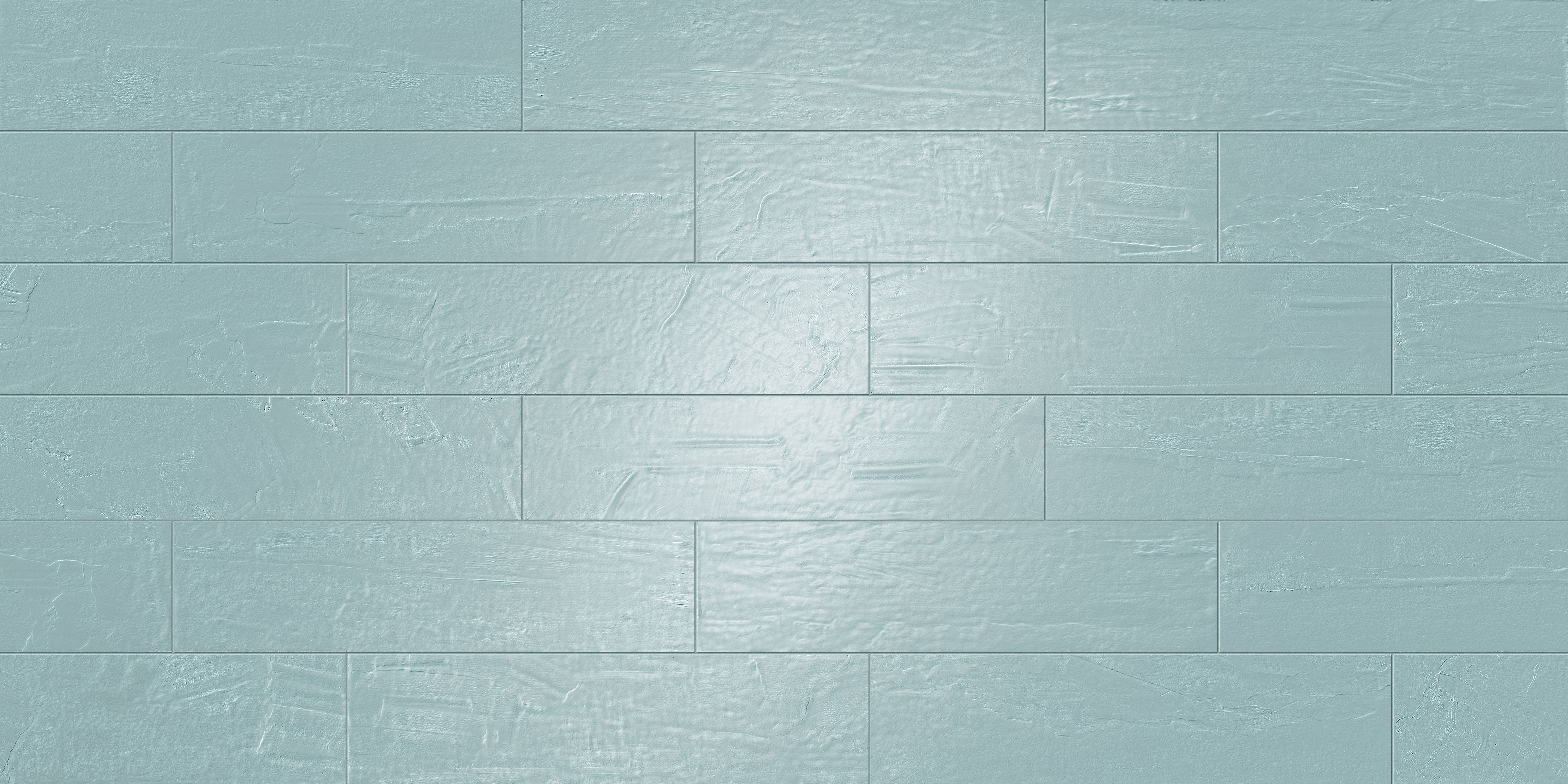 Playful 6x24 Glossy Porcelain Tile in Blue