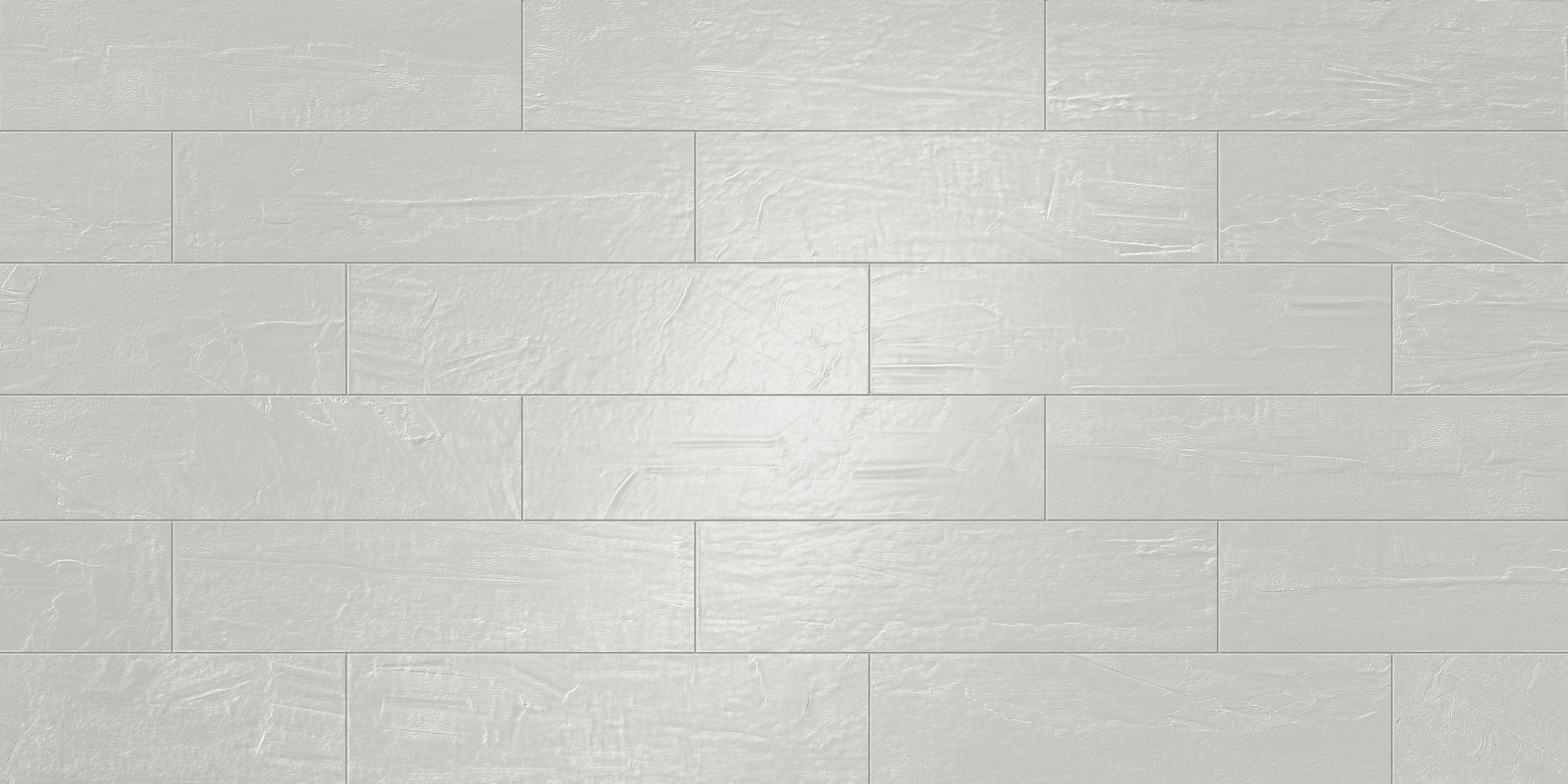 Playful 6x24 Glossy Porcelain Tile in Gray