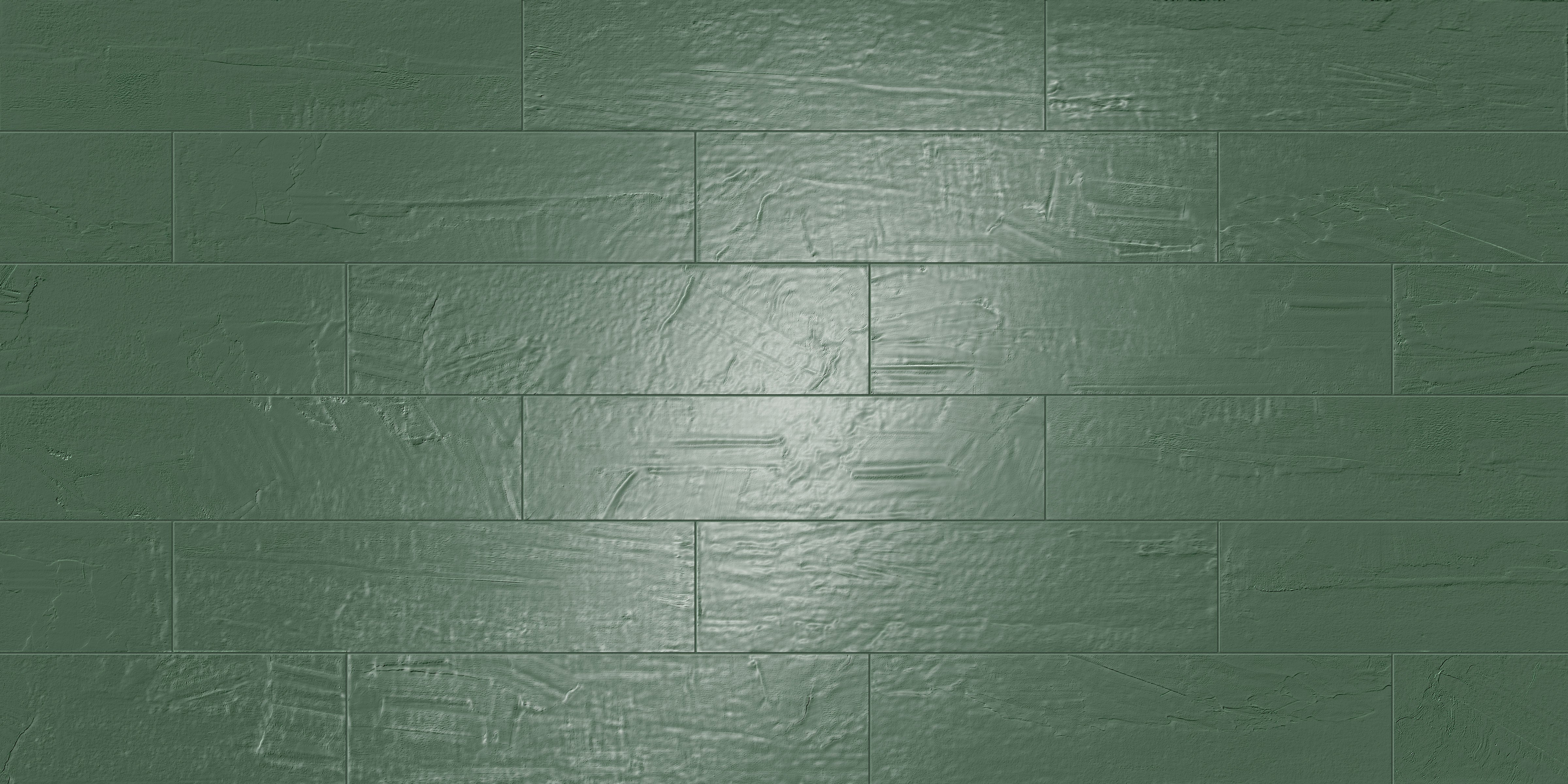 Playful 6x24 Glossy Porcelain Tile in Pine