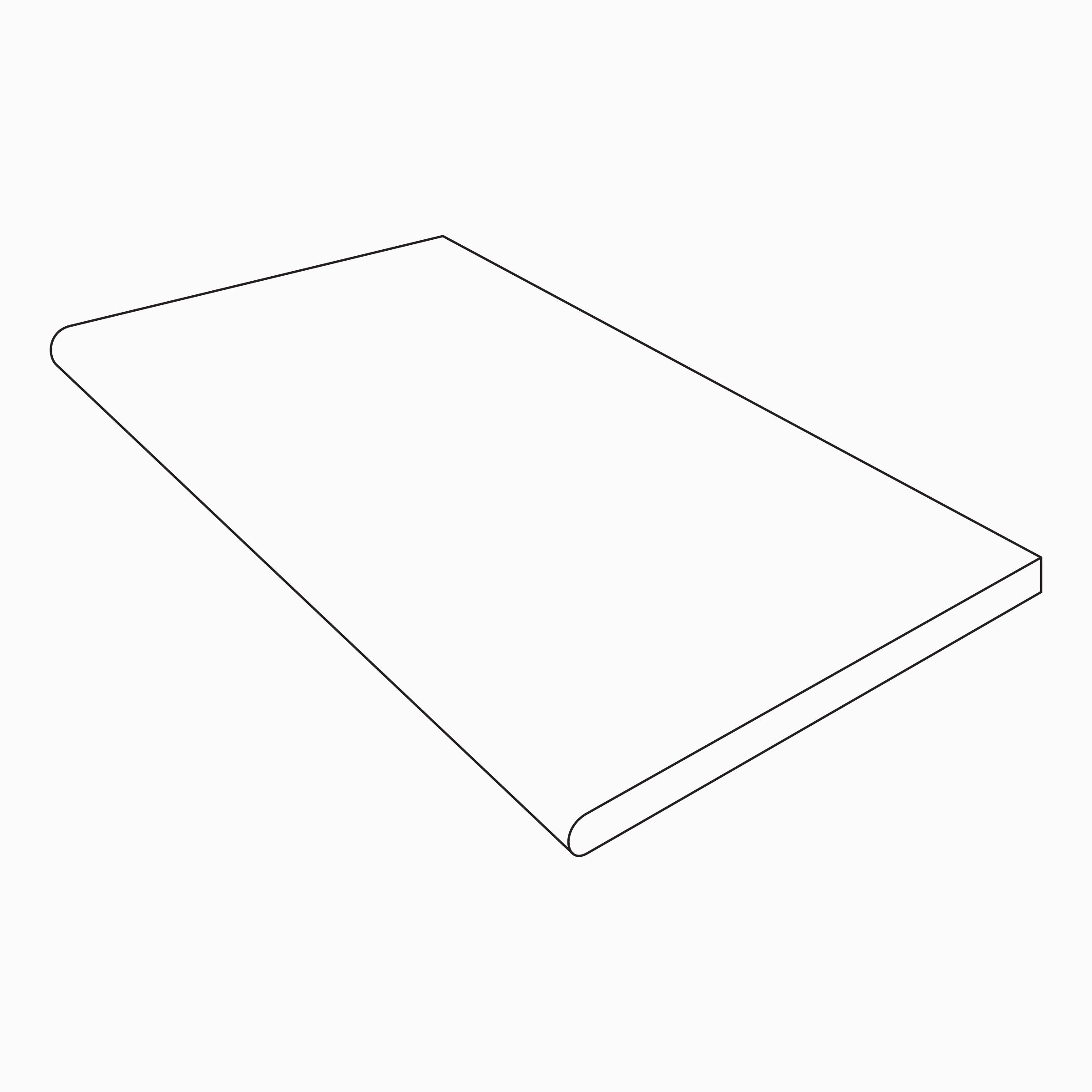 Travertine 12x24 Grip Porcelain 2CM Bullnose Coping in Bold