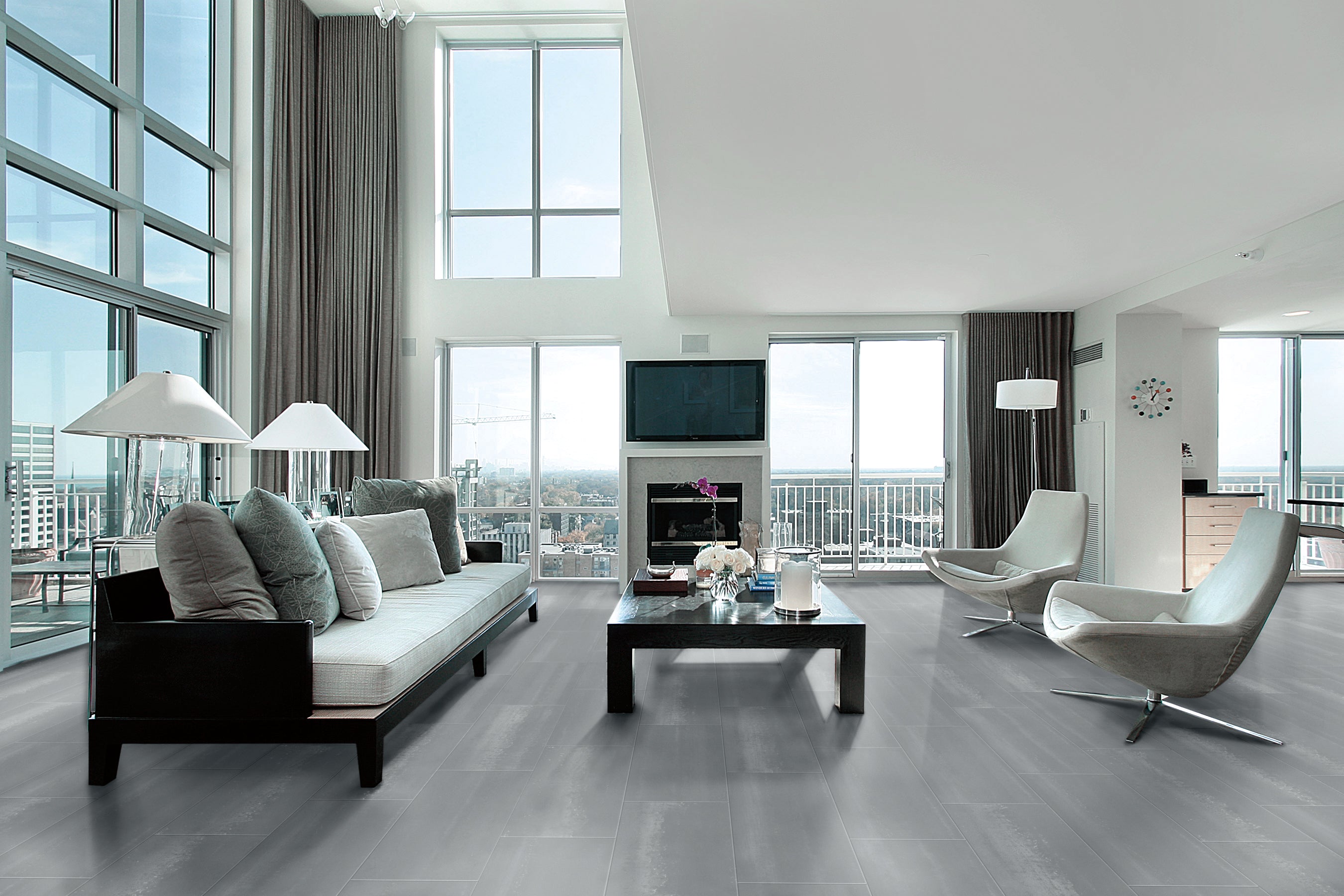 Element Dark Gray 12x24 Semi Polished