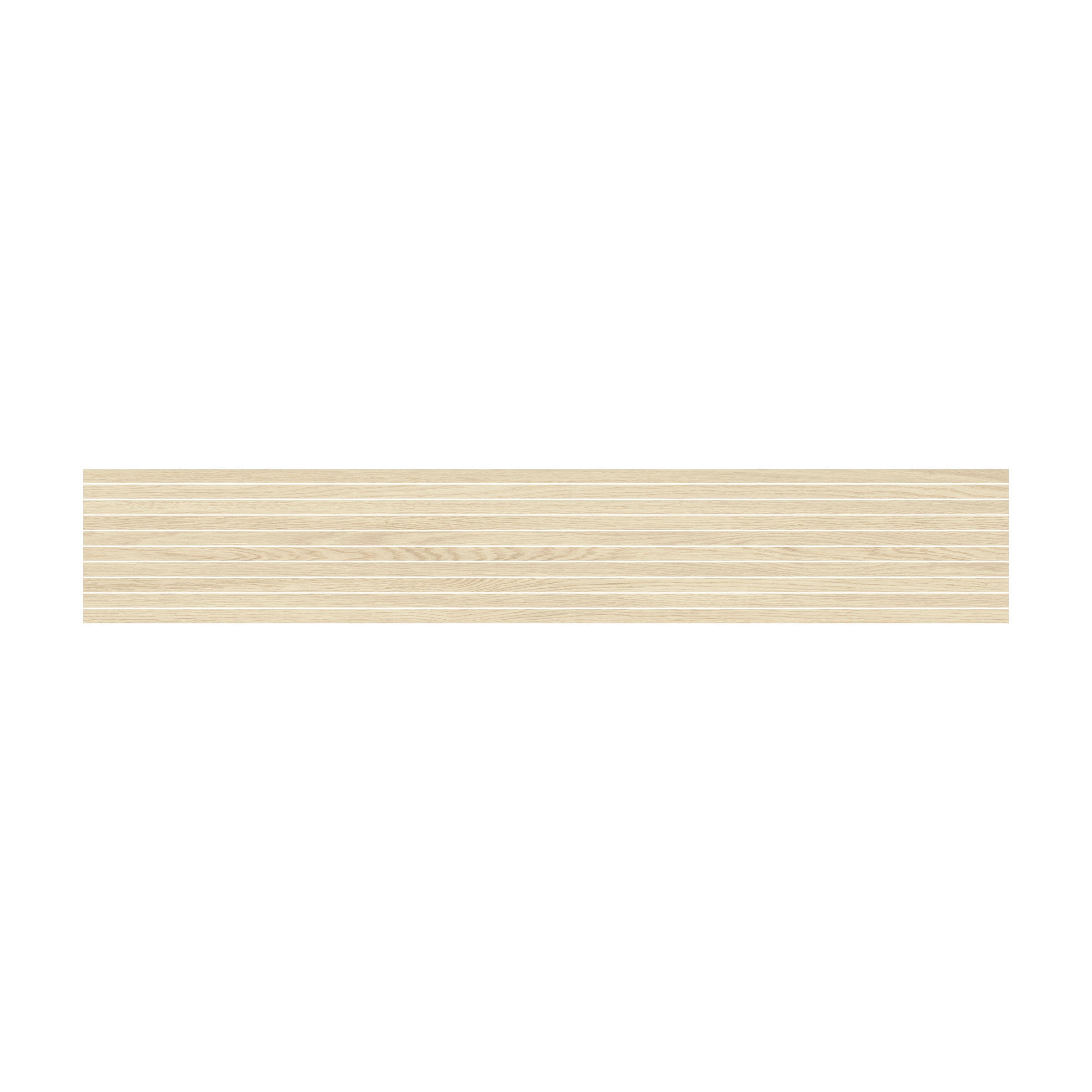 Calissa Plank™ 10x60 Matte Strips Deco Poeclain Tile in Maple