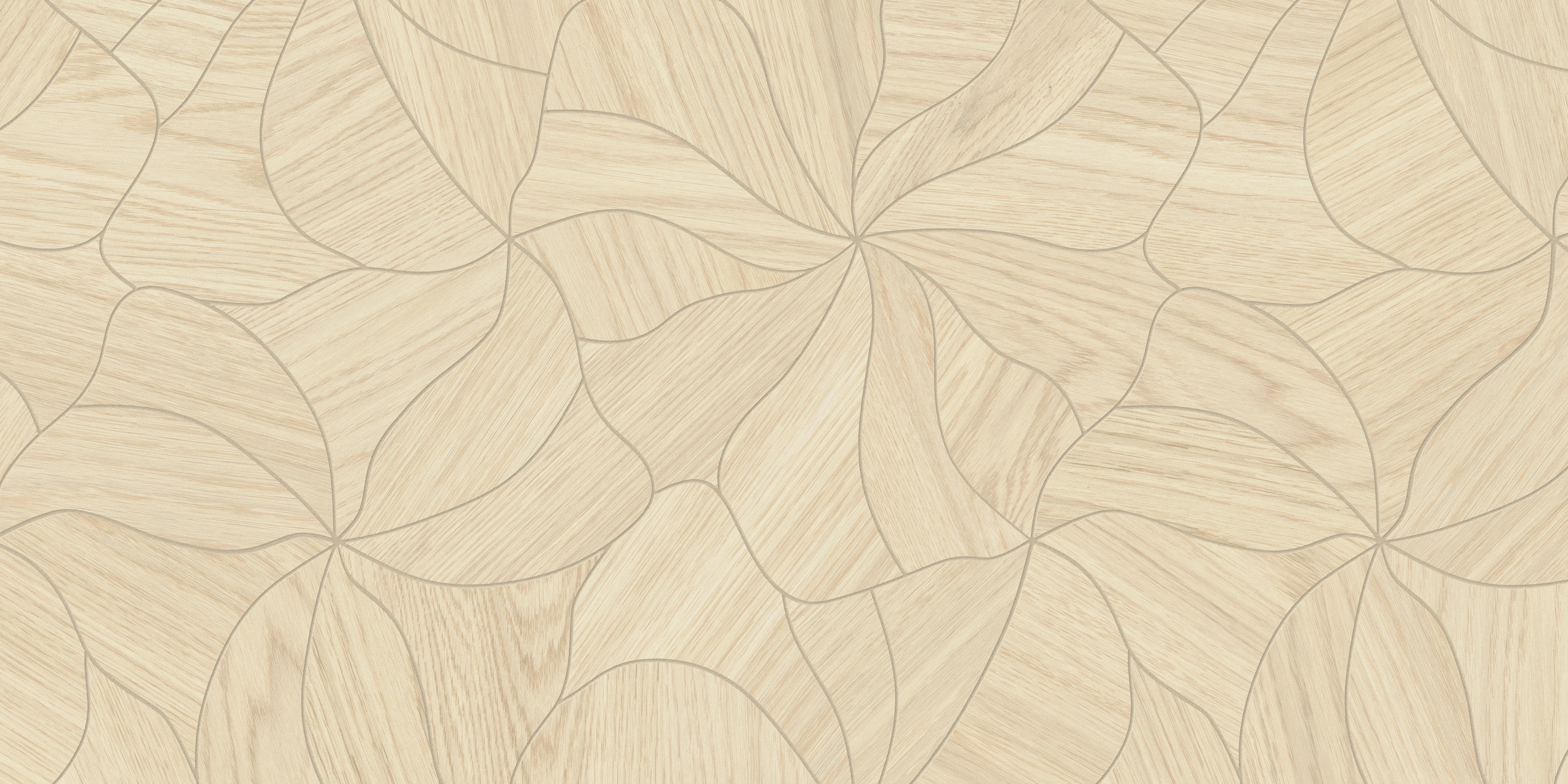Calissa Plank™ 16x17 Matte Blossom Deco Porcelain Tile in Maple