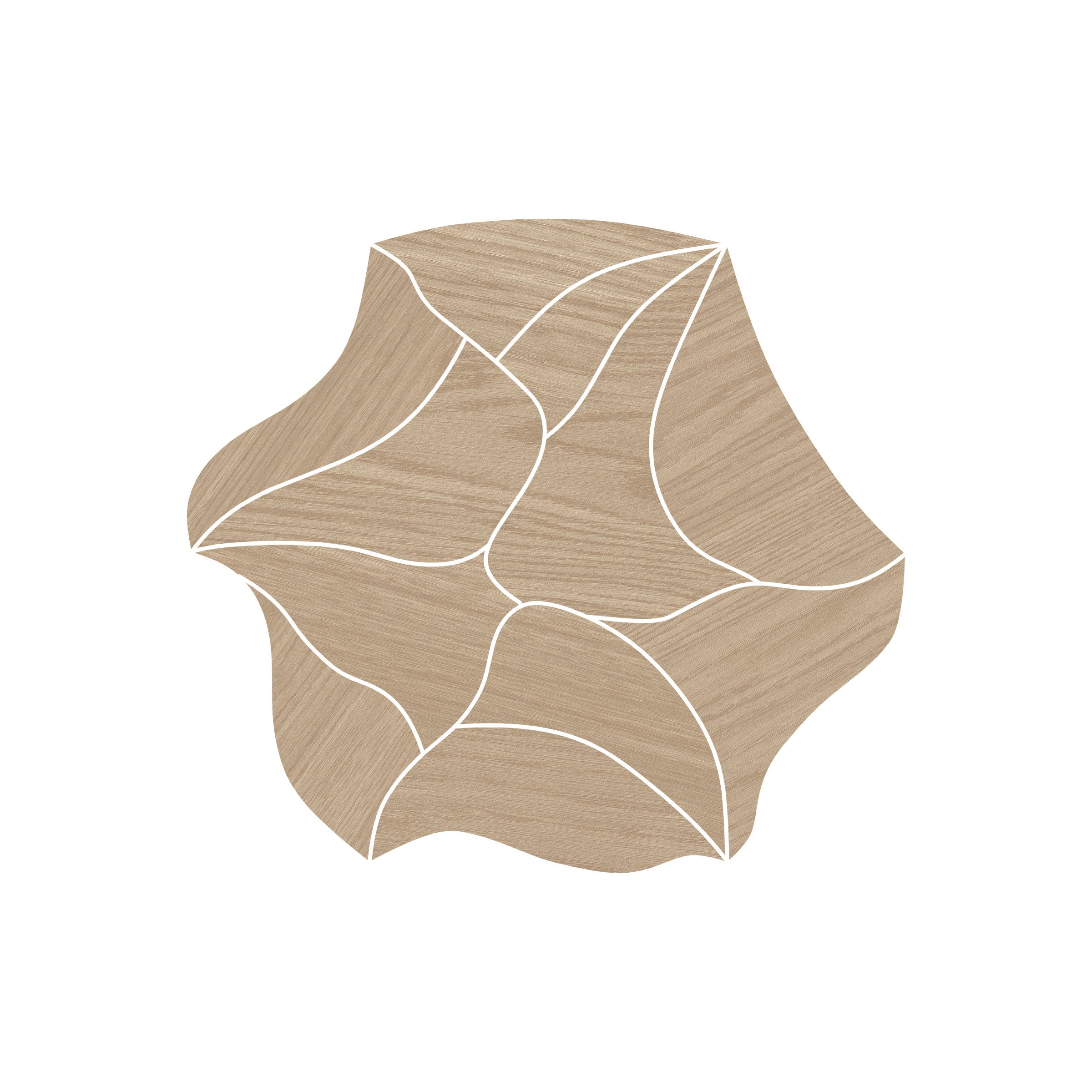 Calissa Plank™ 16x17 Matte Blossom Deco Porcelain Tile in Urban Walnut