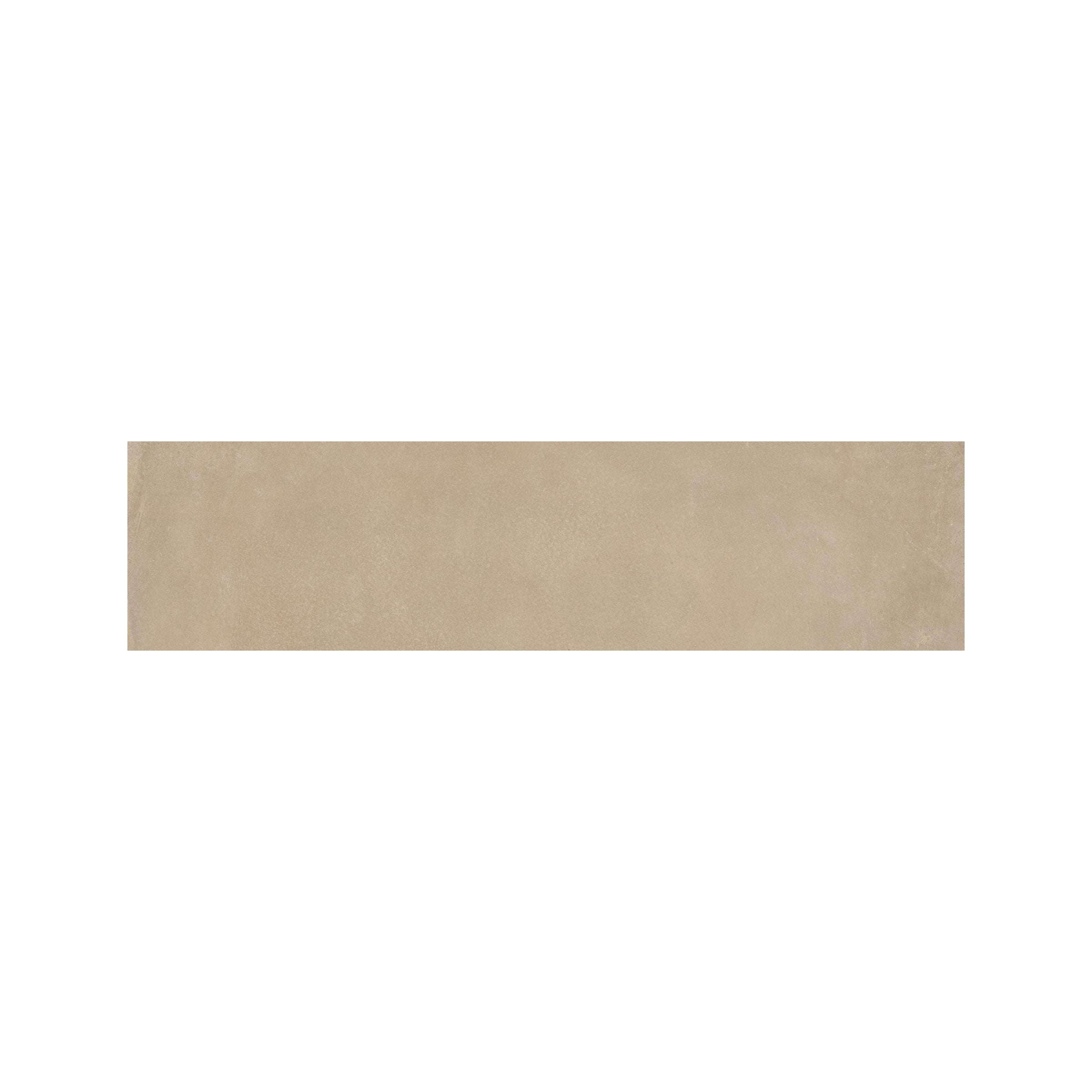 Earthen 3x12 Matte Porcelain Bullnose Tile in Almond