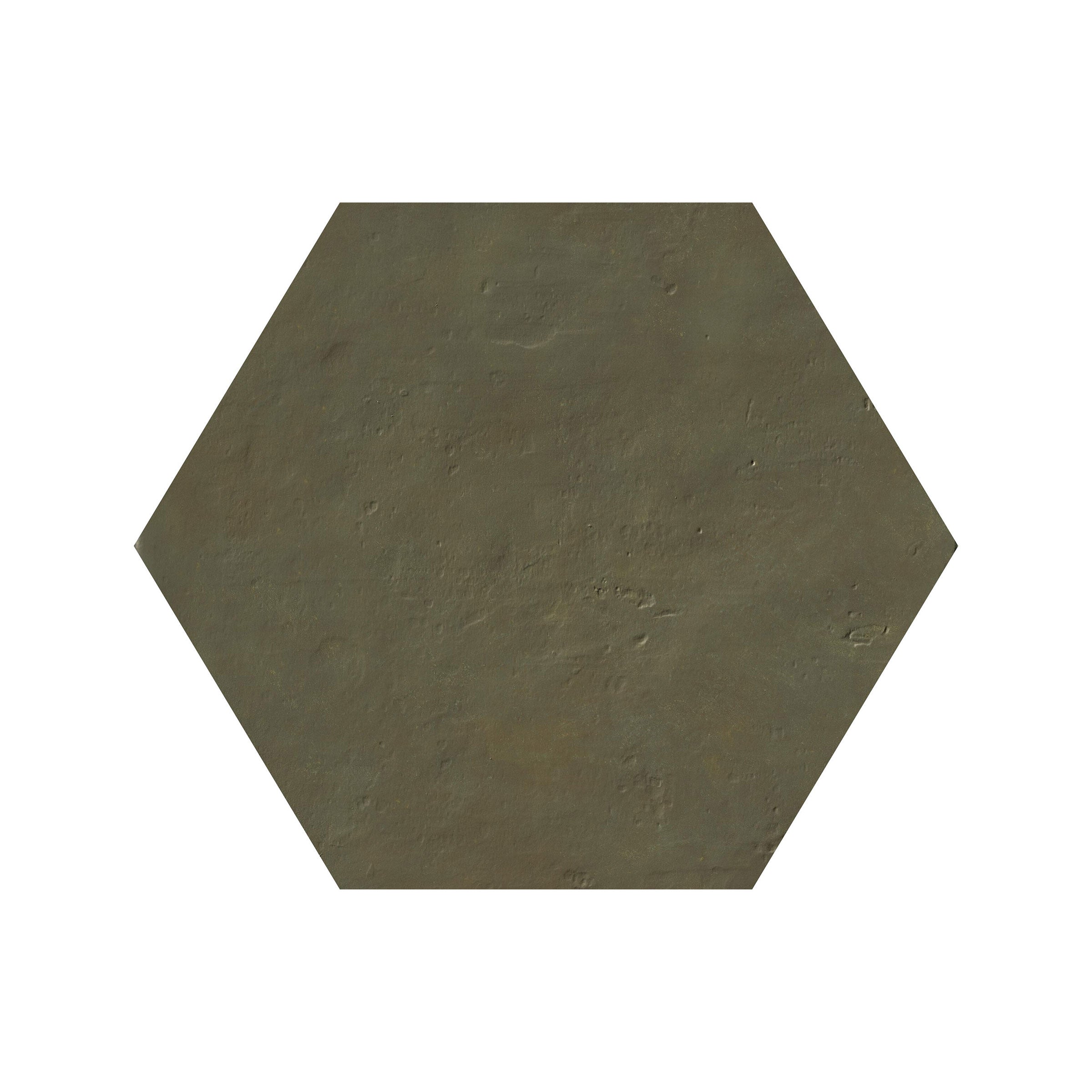 Earthen 10x10 Matte Hexagon Porcelain Tile in Jade