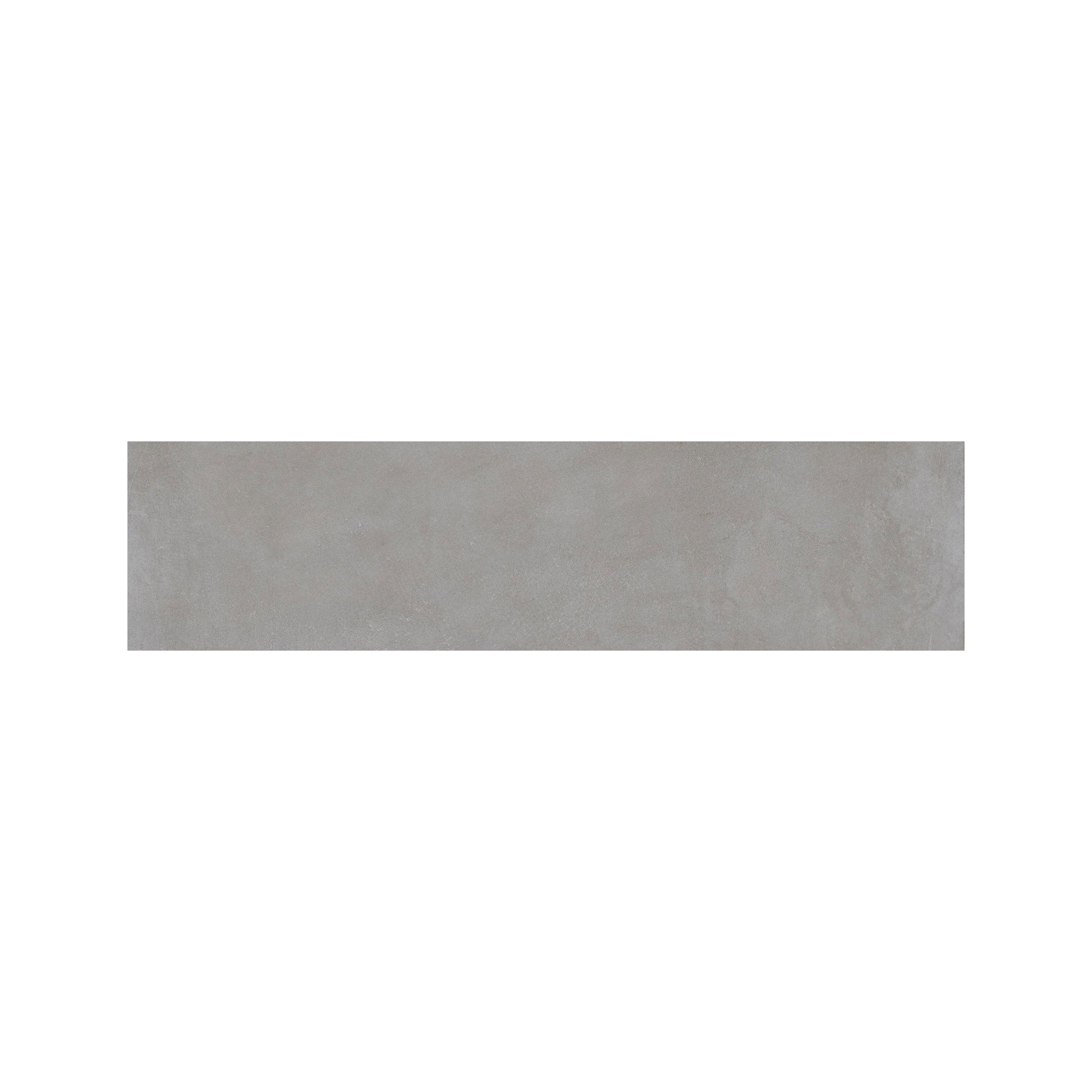 Earthen 3x12 Matte Porcelain Bullnose Tile in Smoke