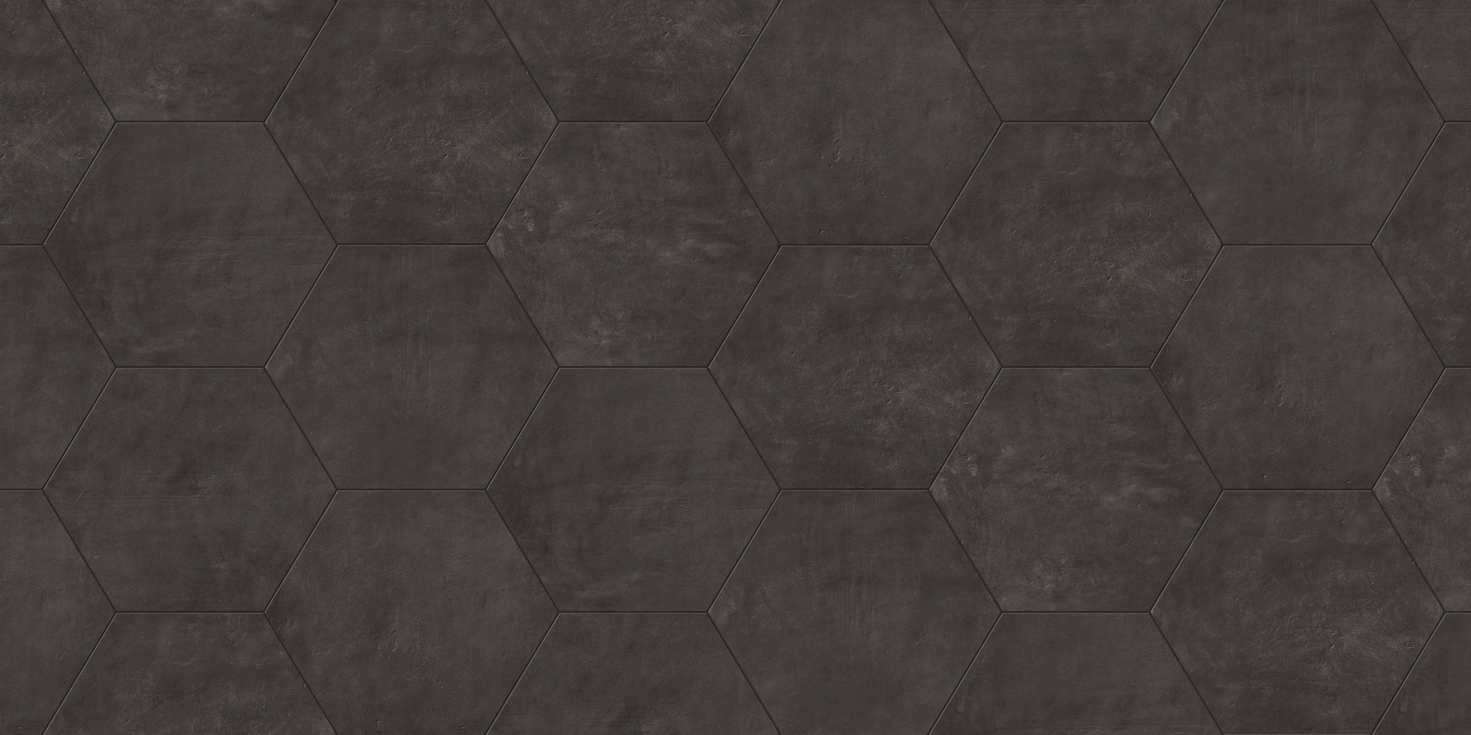 Earthen 10x10 Matte Hexagon Porcelain Tile in Moka