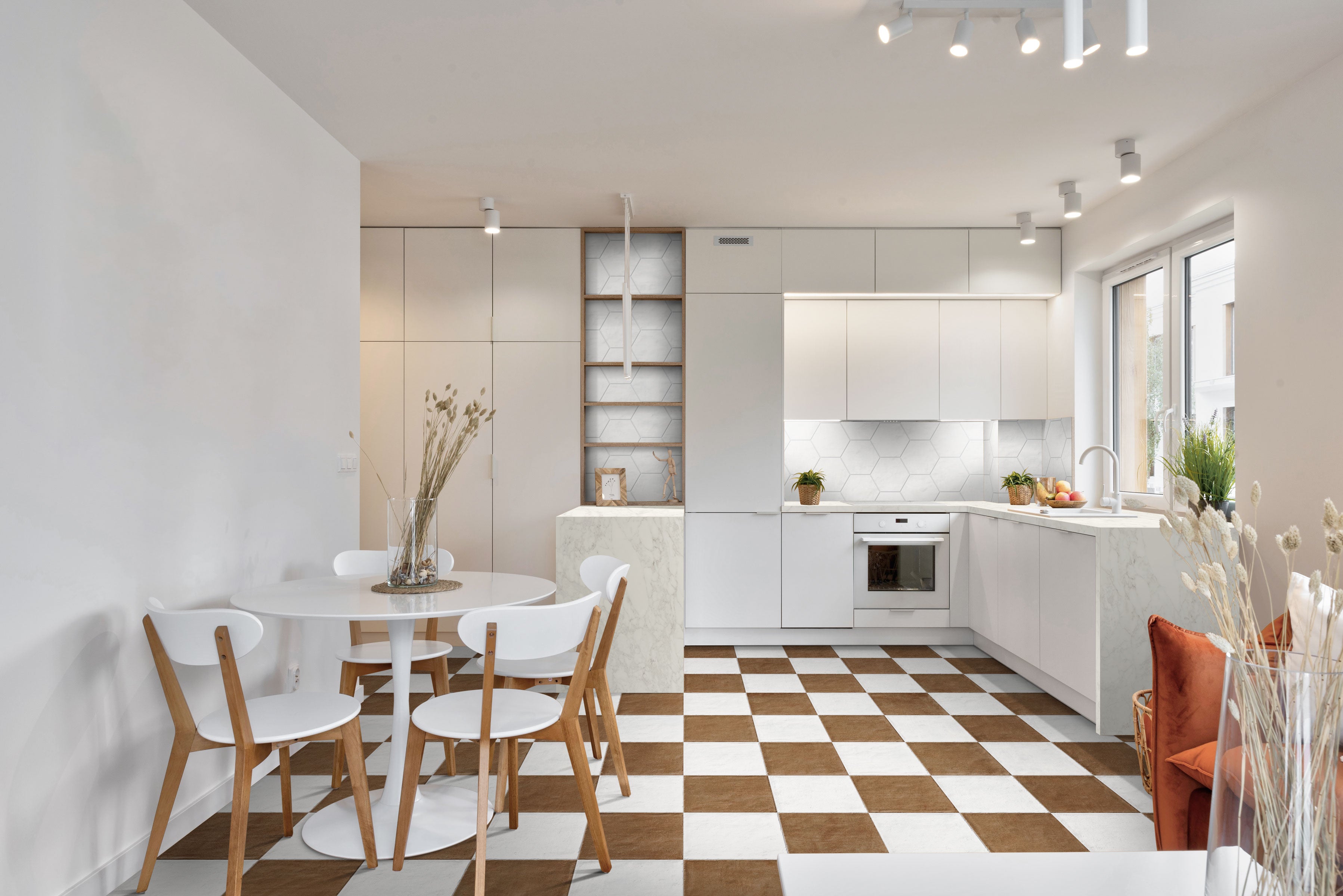 Earthen 12x12 Matte Porcelain Tile in Terracotta