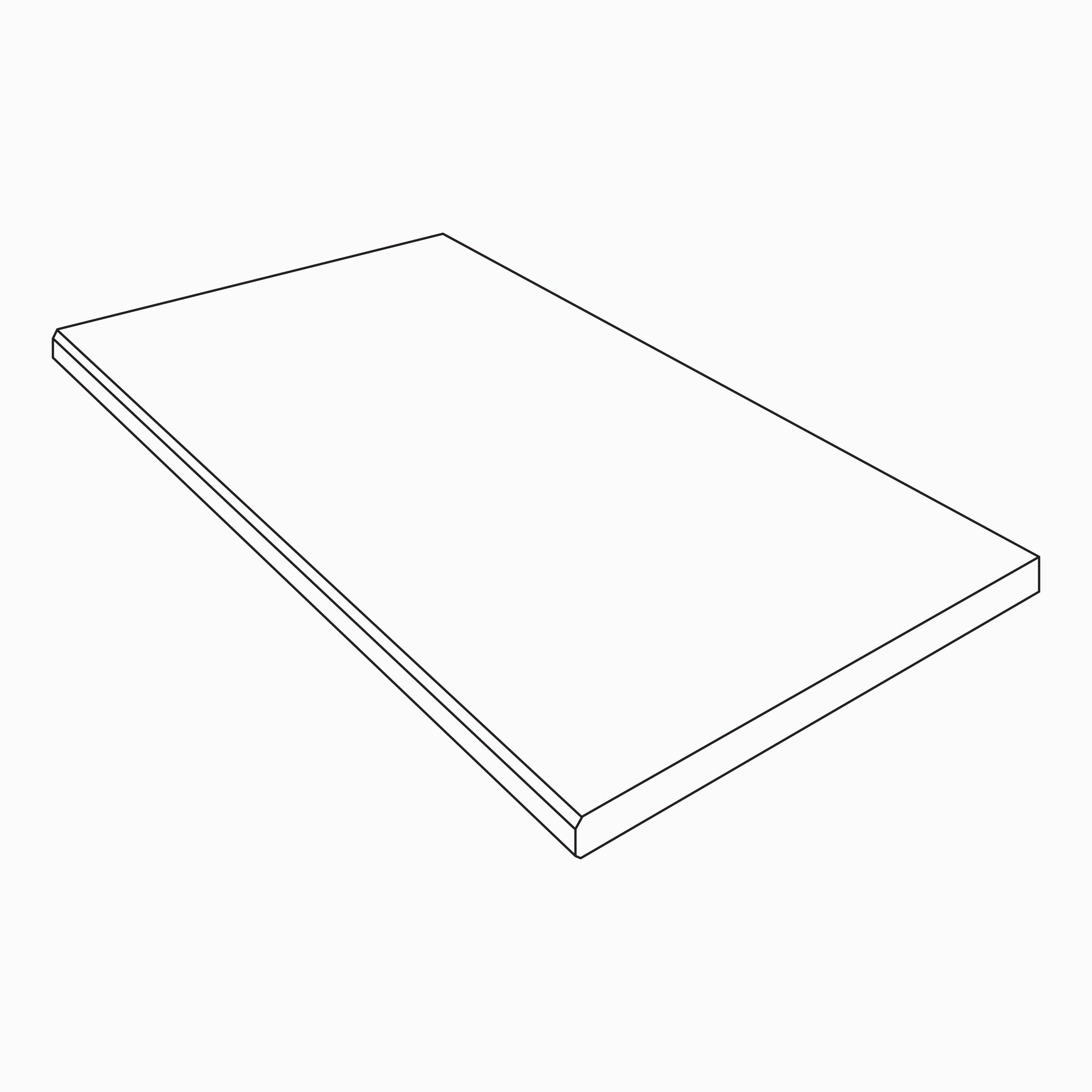 Travertine 12x24 Grip Porcelain 2CM Ease Edge Coping in Bold