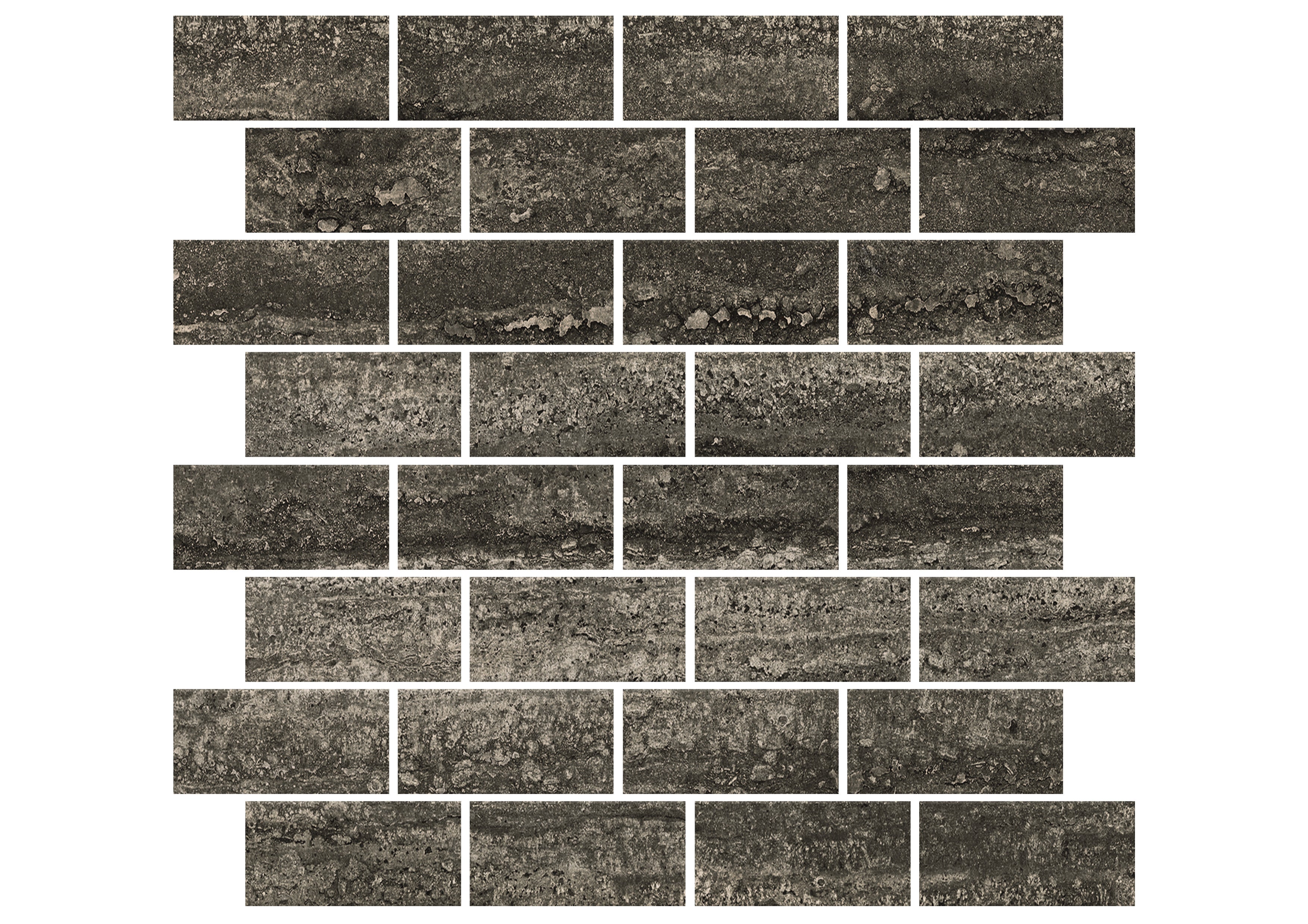 Heritage Graphite 1.5x3 Brick Mosaic Matte – MILE®stone