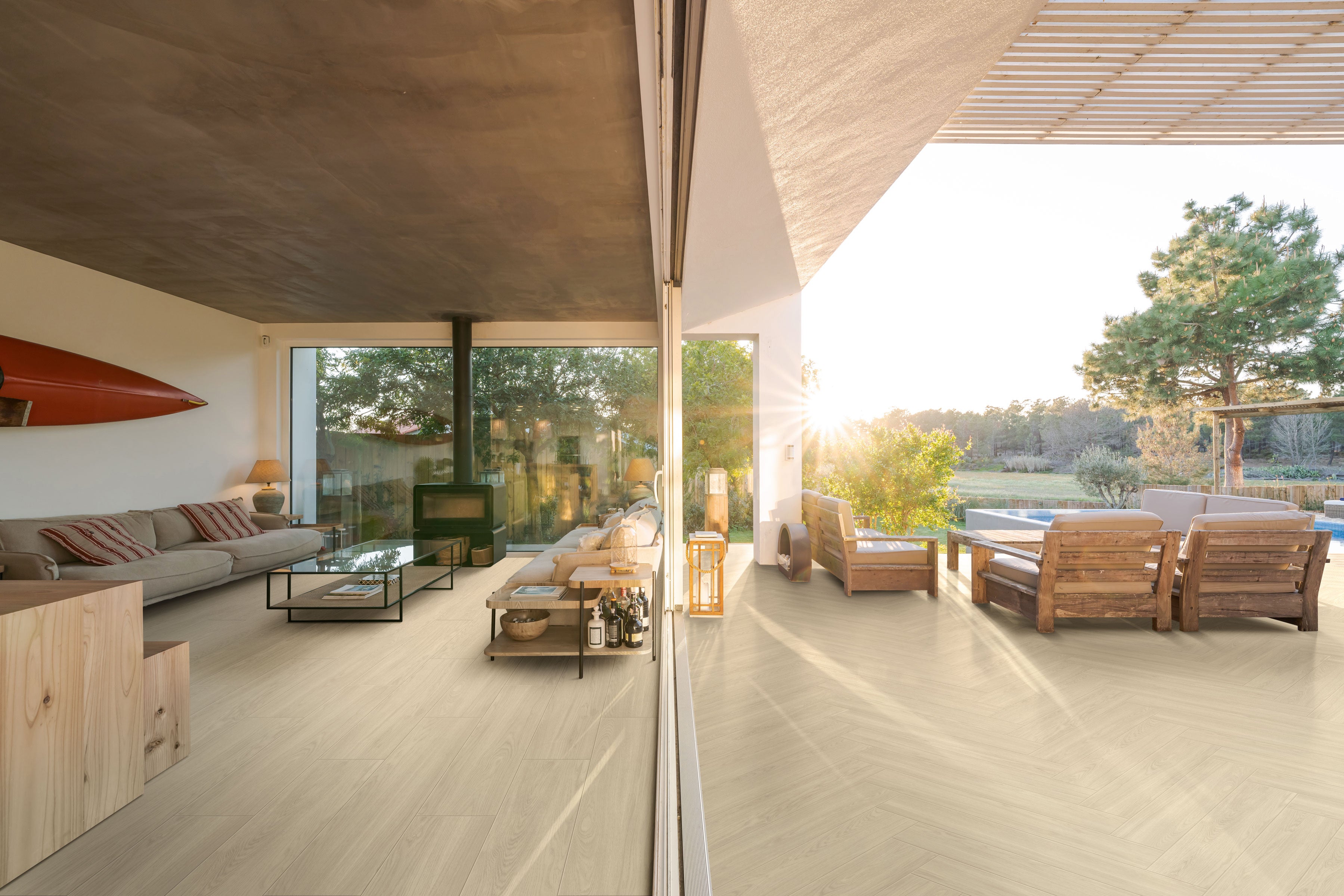 Calissa Plank™ 10x60 Grip Porcelain Tile in Maple