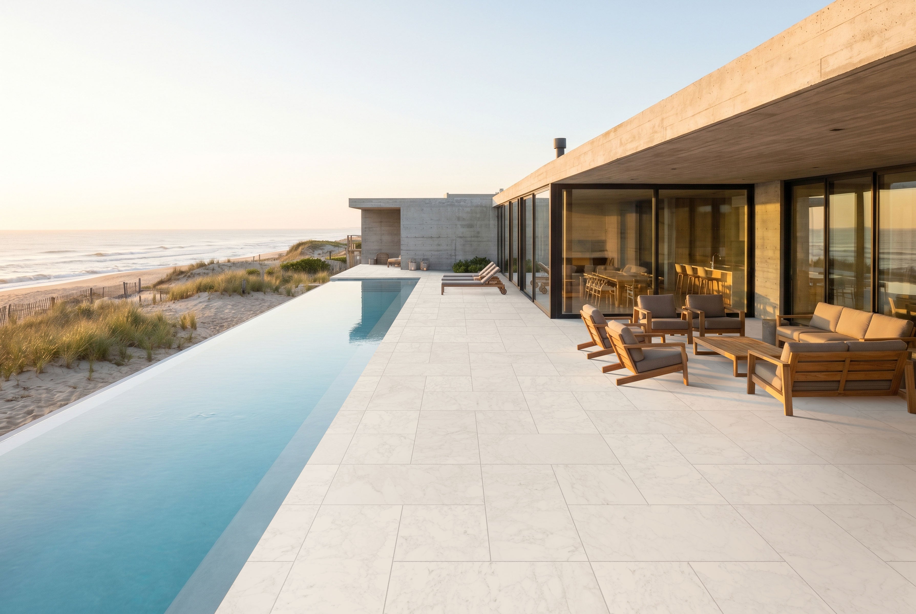 m*̈様 ホワイト フリースラグ JEM 24x48 Grip Porcelain 2CM Paver Tile in Adagio White – MILE®stone