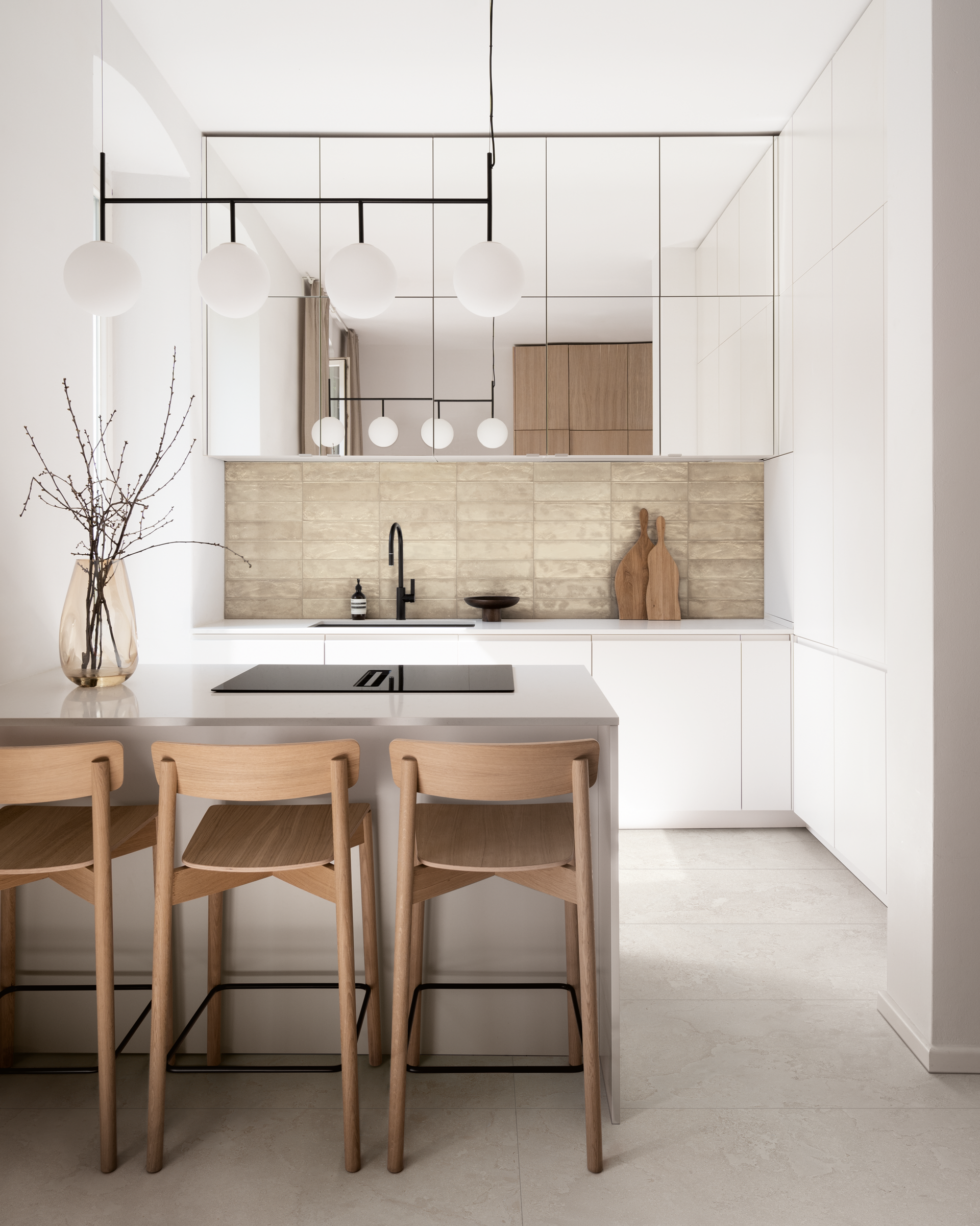 4Earth 3x12 Glossy Porcelain Tile in Biscuit (Online Only)