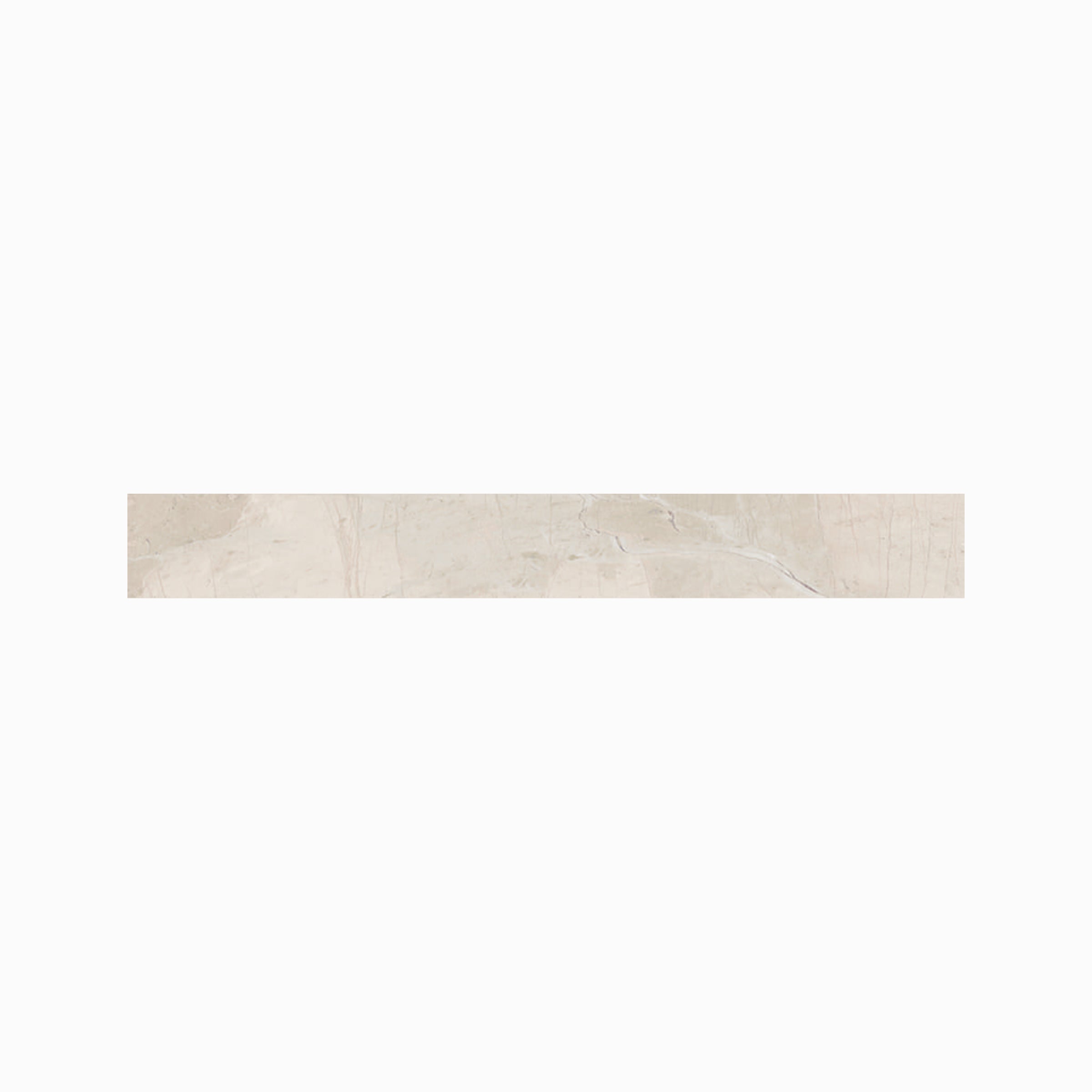 Absolute 3x24 Matte Porcelain Bullnose Tile in Taupe