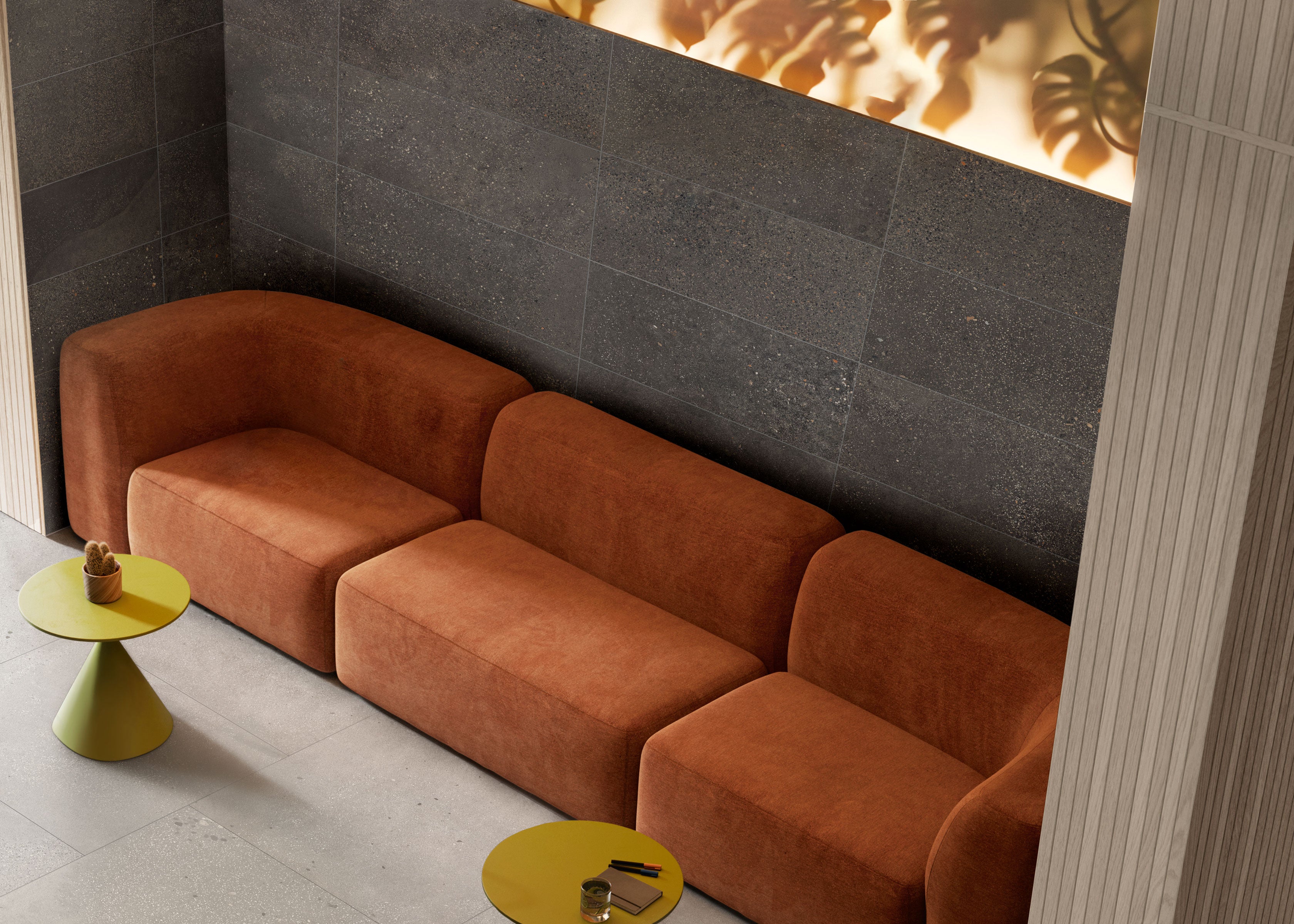 Area 51 12x24 Matte Porcelain Tile in Black