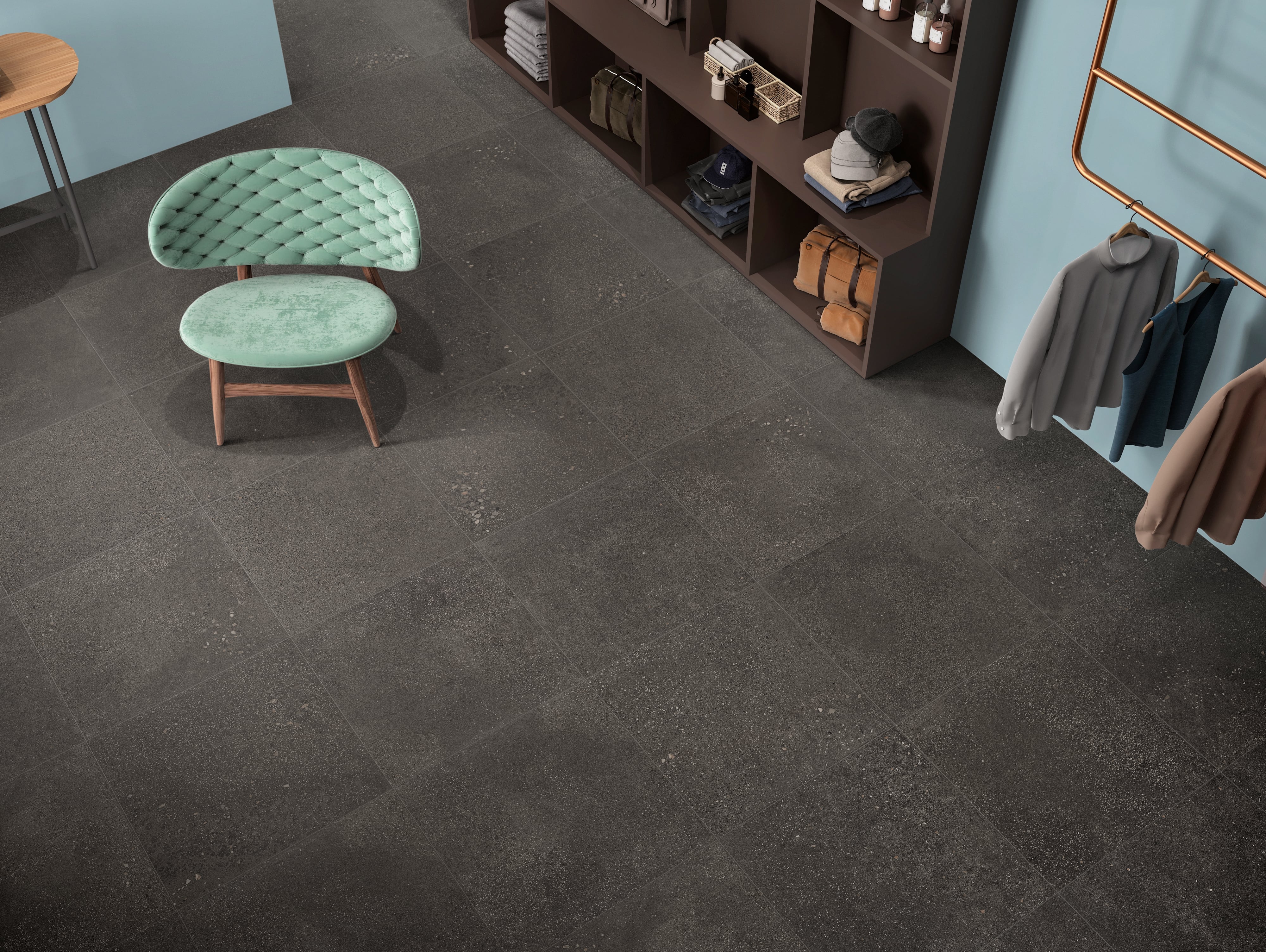 Area 51 24x24 Matte Porcelain Tile in Black – MILE®stone