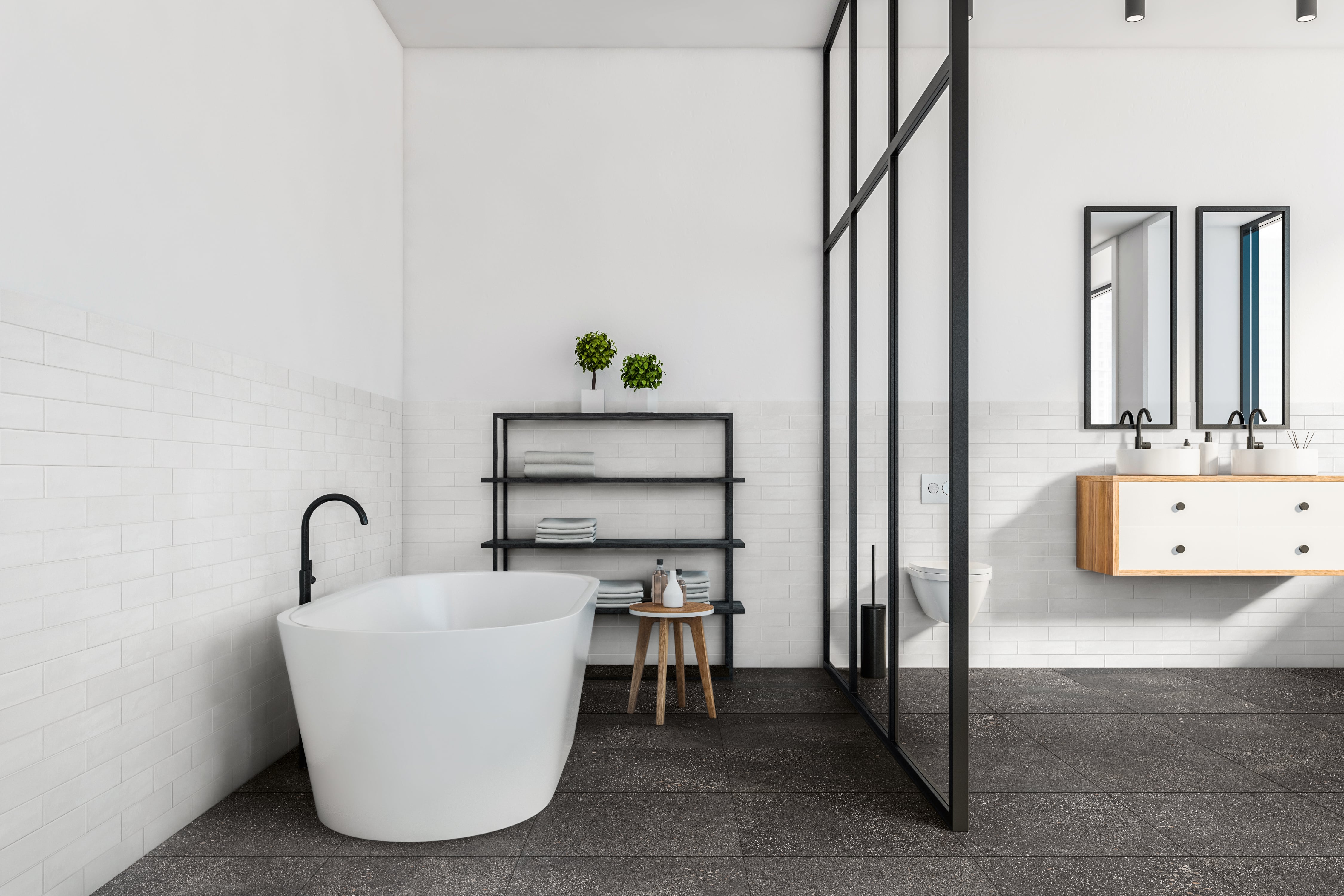 Urban Living 3x12 Glossy Porcelain Tile in Pure