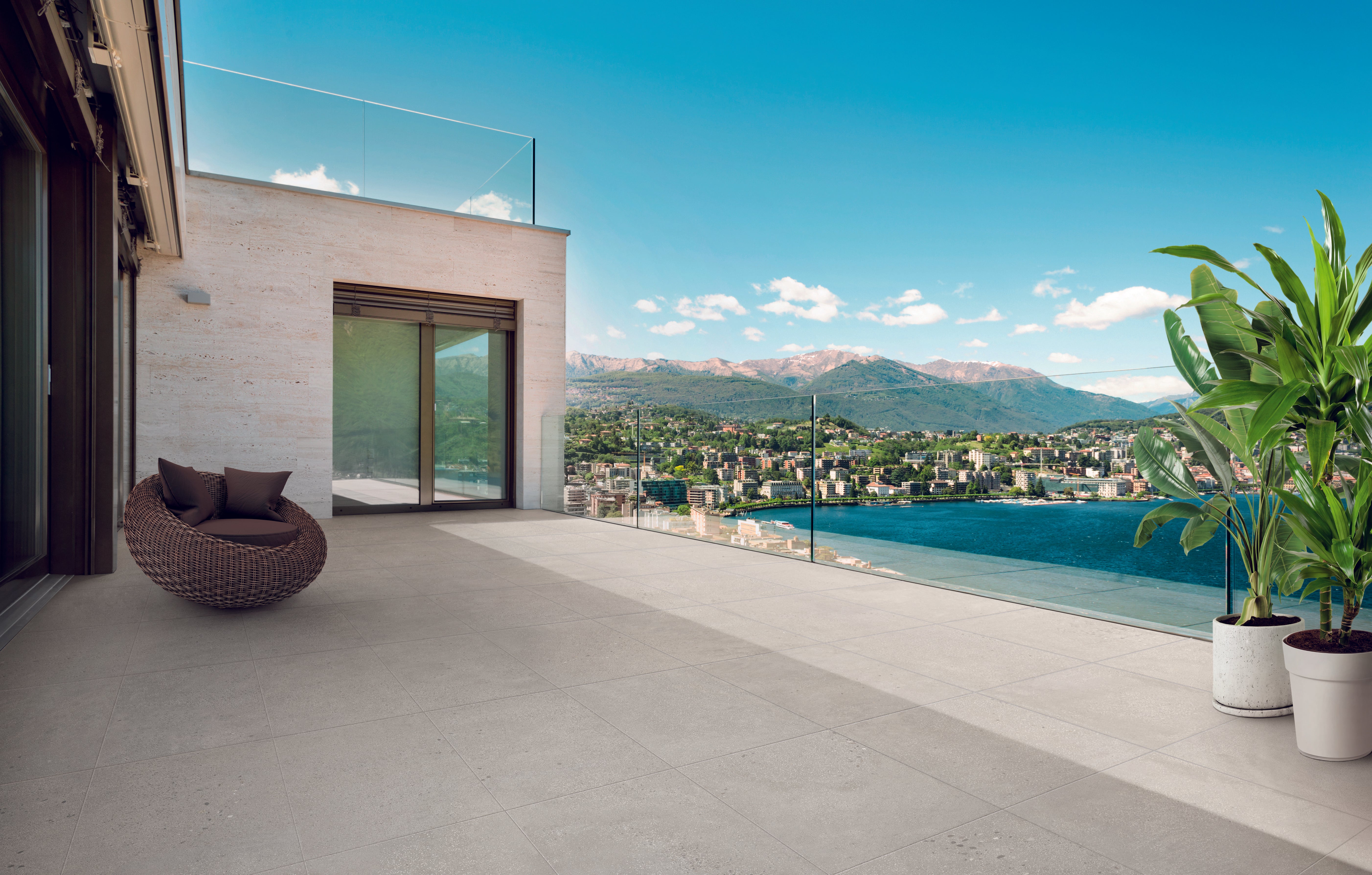 Area 51 24x24 Grip Porcelain 2CM Paver Tile in Clay – MILE®stone