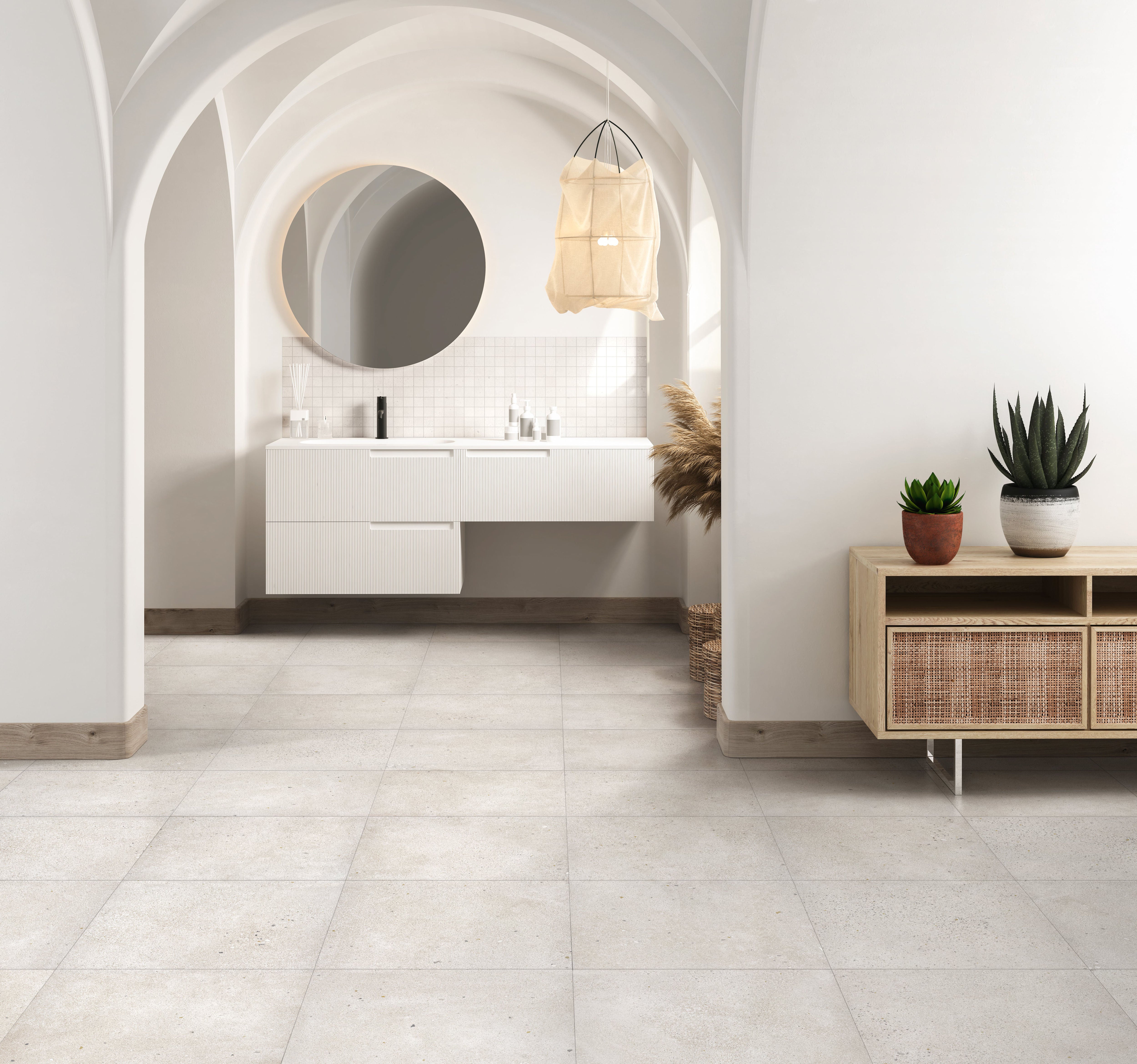 Area 51 24x24 Matte Porcelain Tile in White – MILE®stone