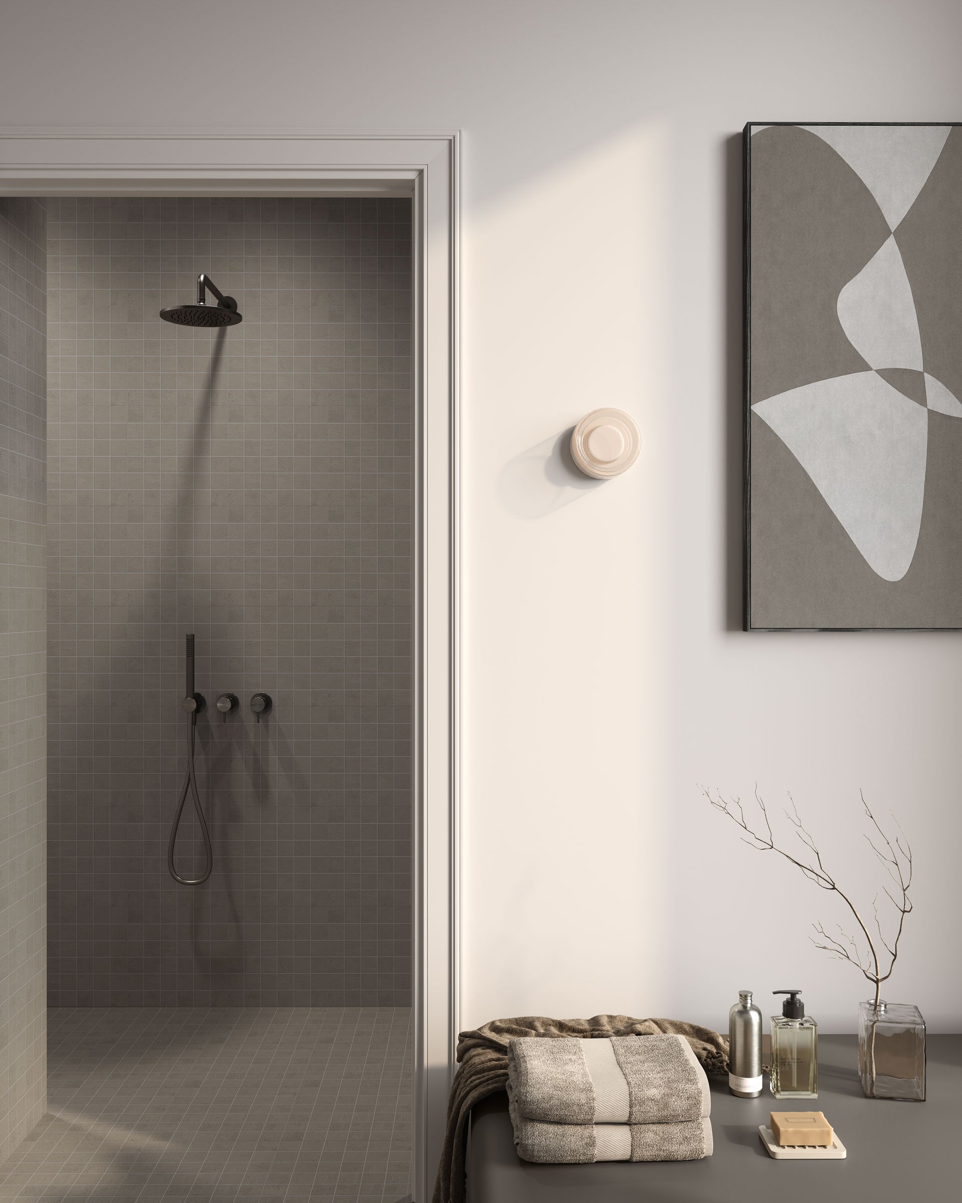 Daydream™ 2x2 Matte Porcelain Mesh Mosaic Tile in Fog