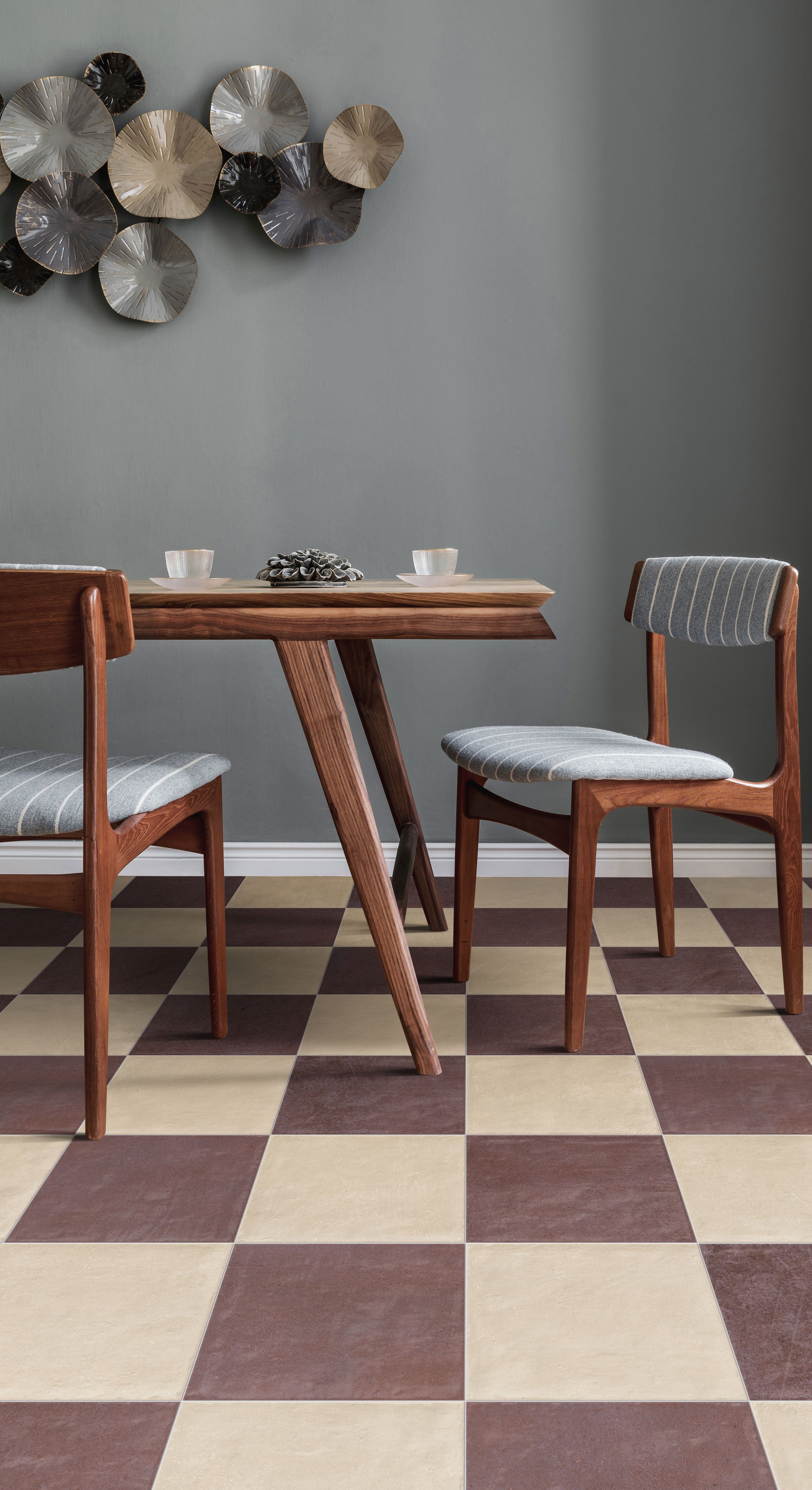 Earthen 12x12 Matte Porcelain Tile in Marron