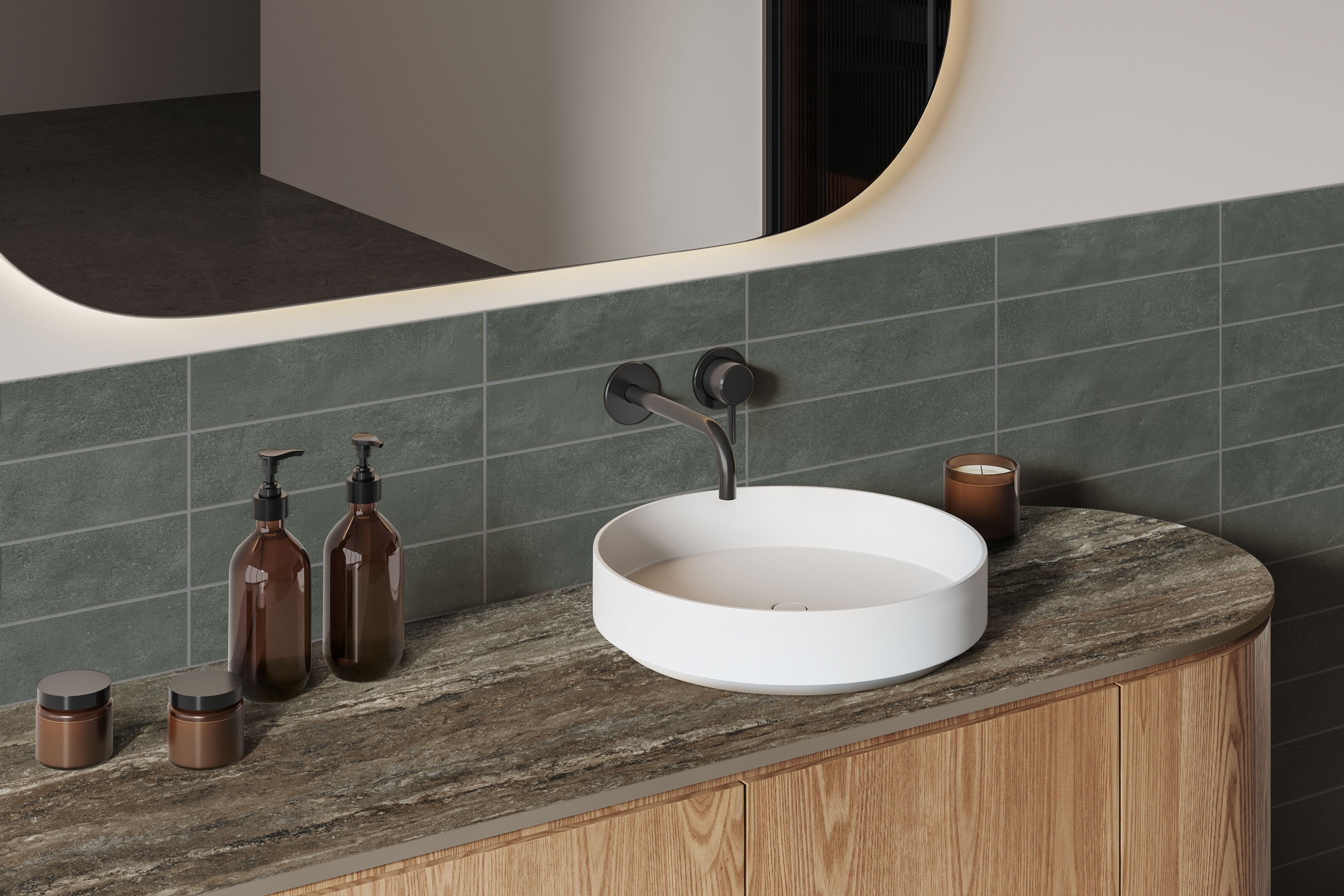 Earthen 3x12 Matte Porcelain Tile in Marine – MILE®stone