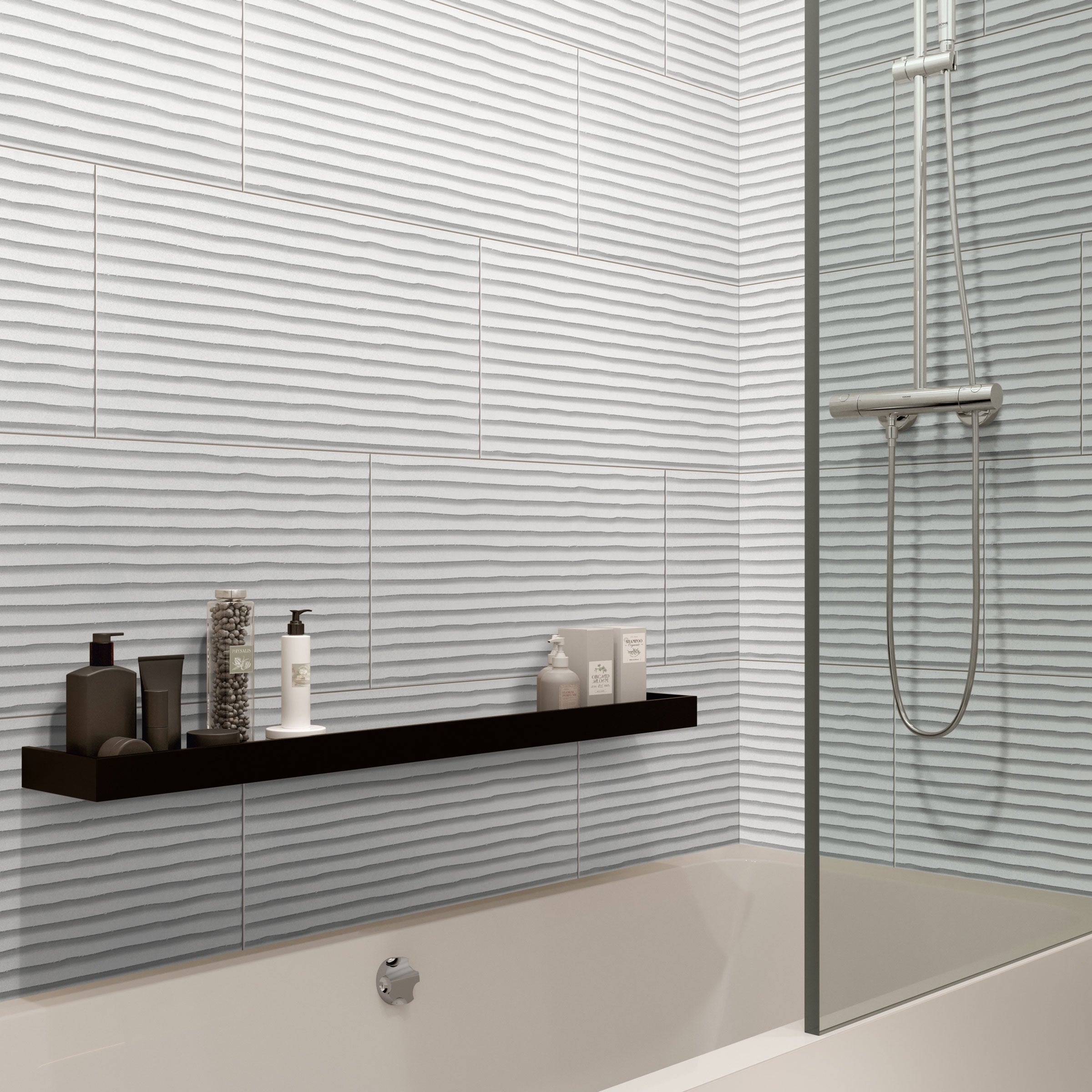 Earthen 12x24 Flute Porcelain Tile in Whisper – MILE®stone