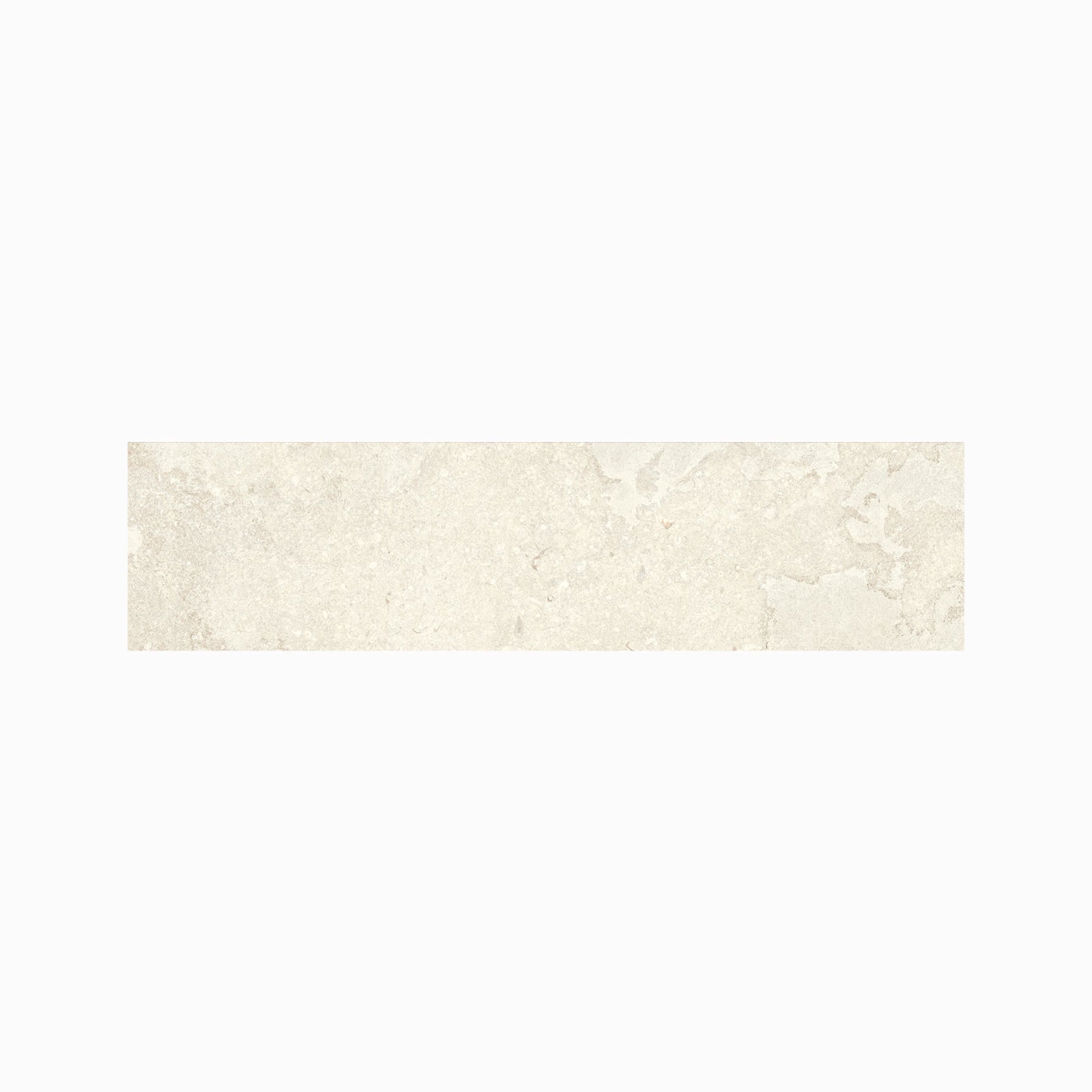 EcoStone 3x12 Matte Porcelain Bullnose Tile in Cross-Cut Fog