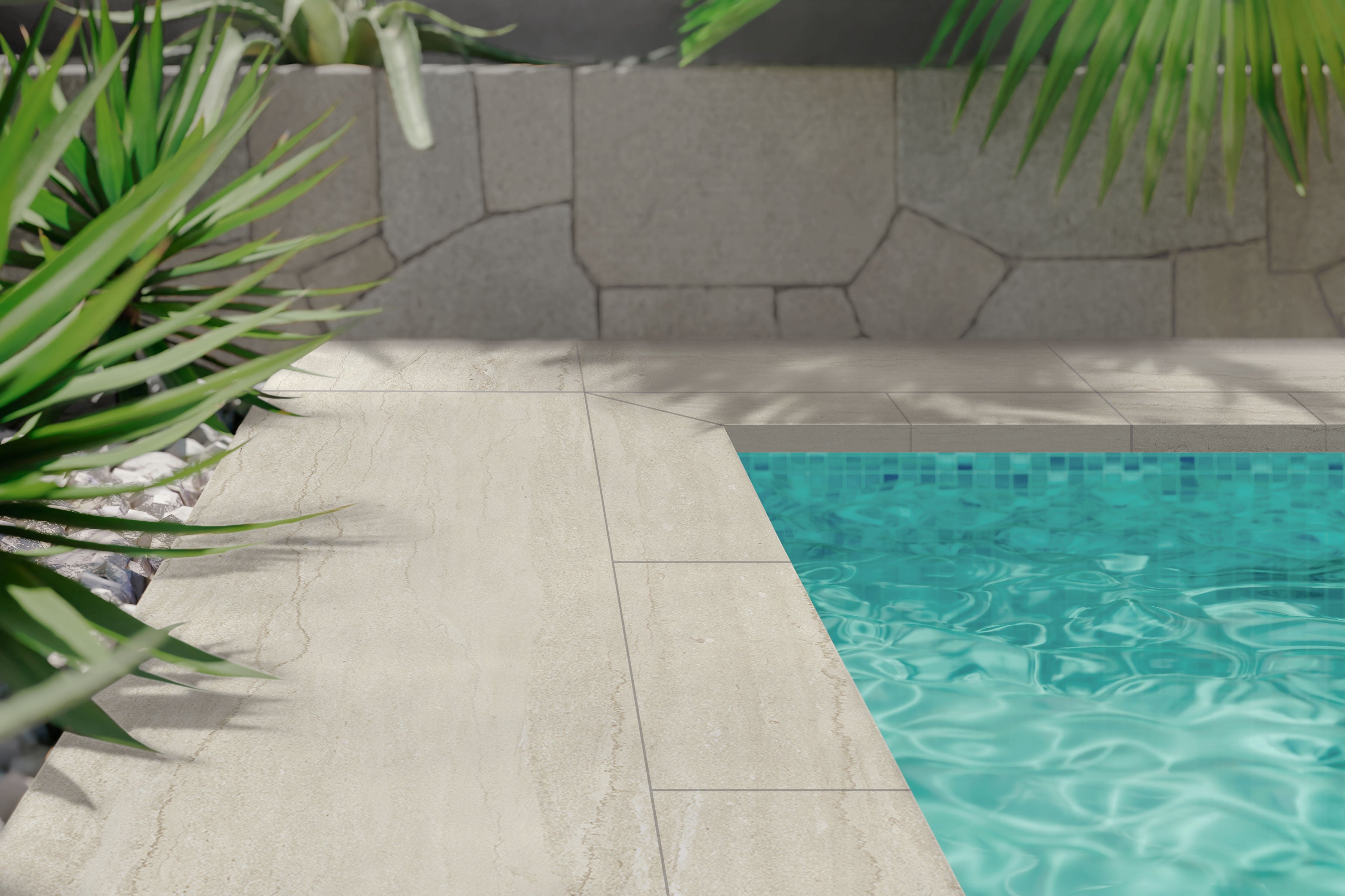 EcoStone 24x48 Grip Porcelain Tile in Vein-Cut Fog