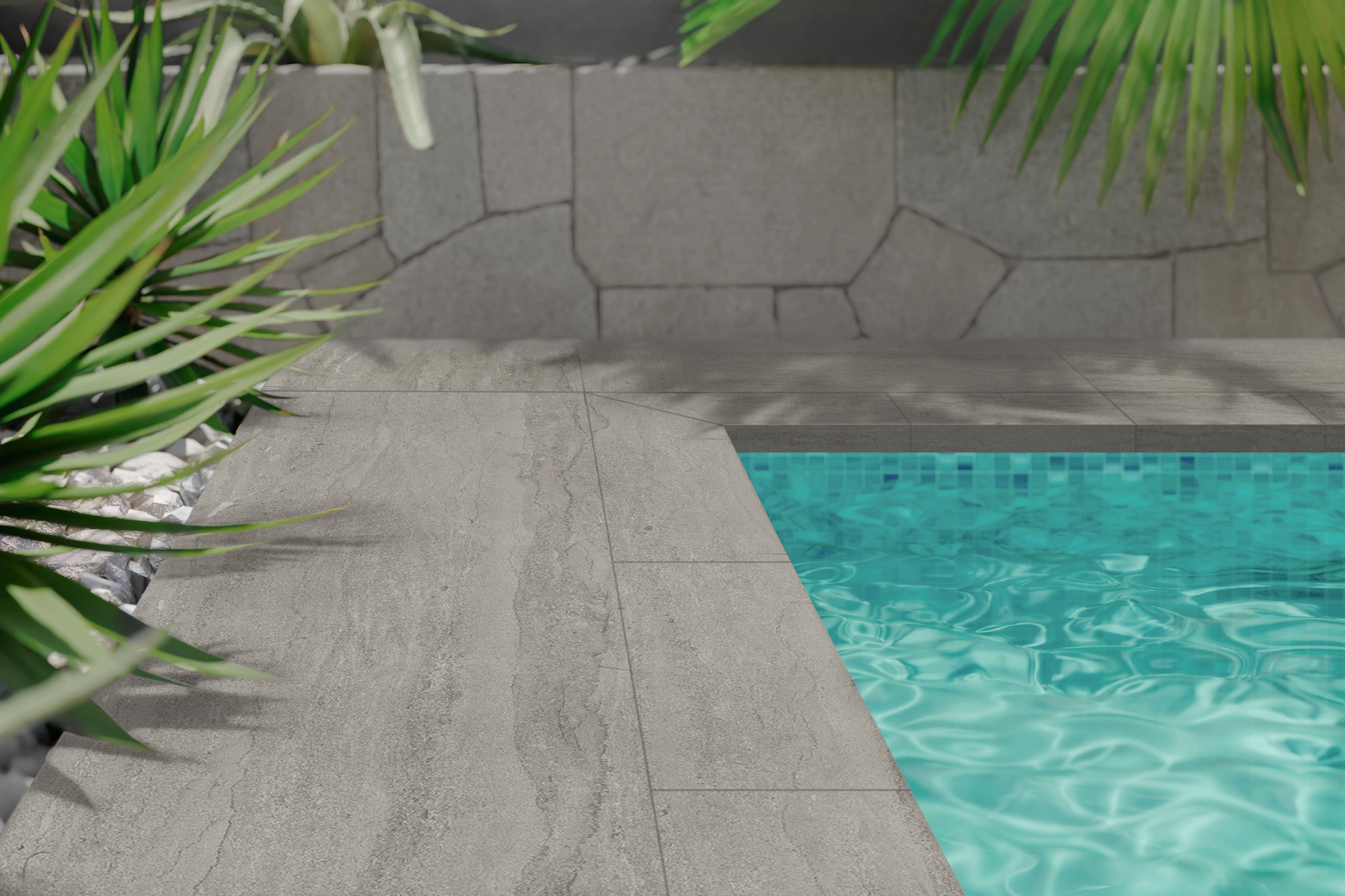 EcoStone 24x48 Grip Porcelain Tile in Vein-Cut Fossil