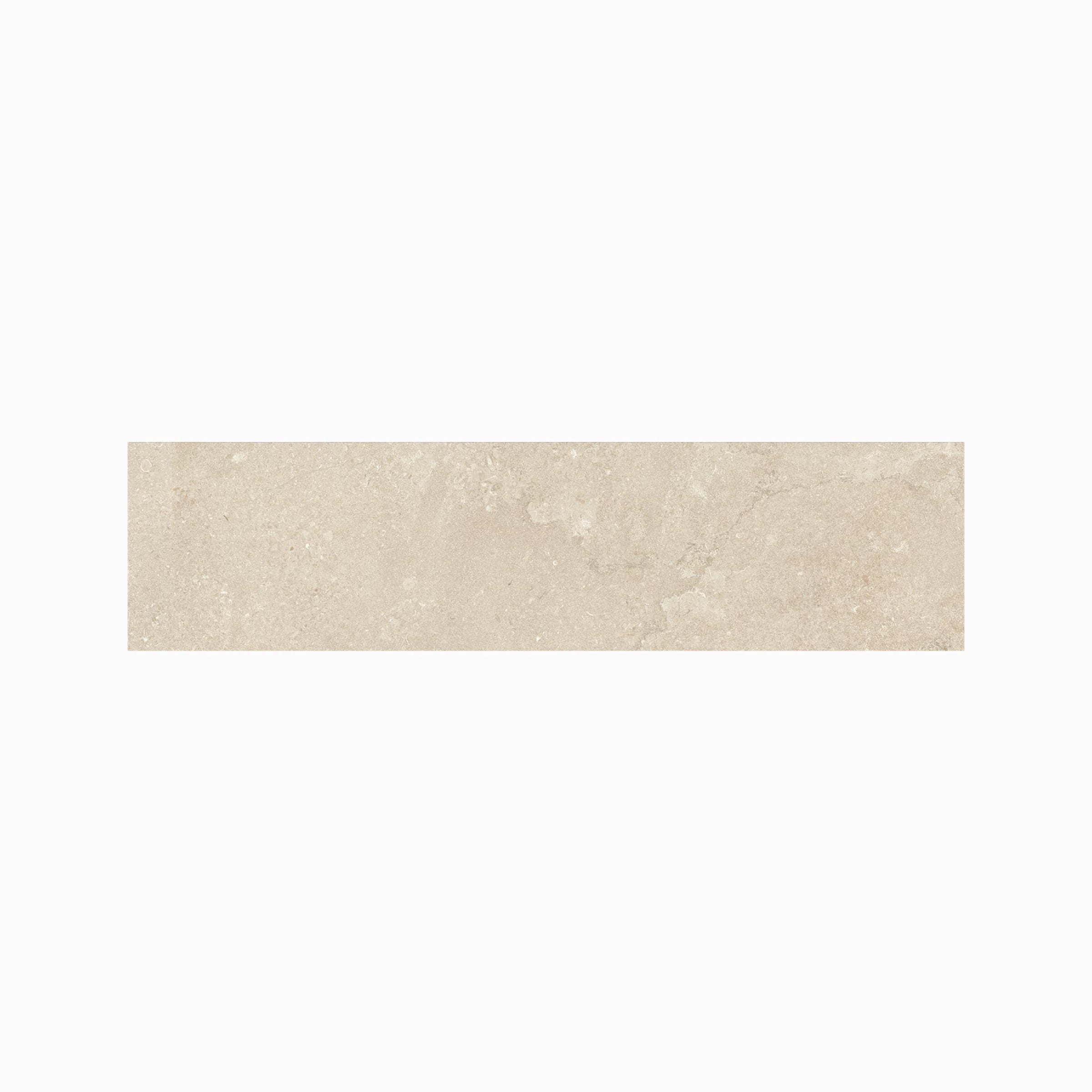 EcoStone 3x12 Matte Porcelain Bullnose Tile in Cross-Cut Jute