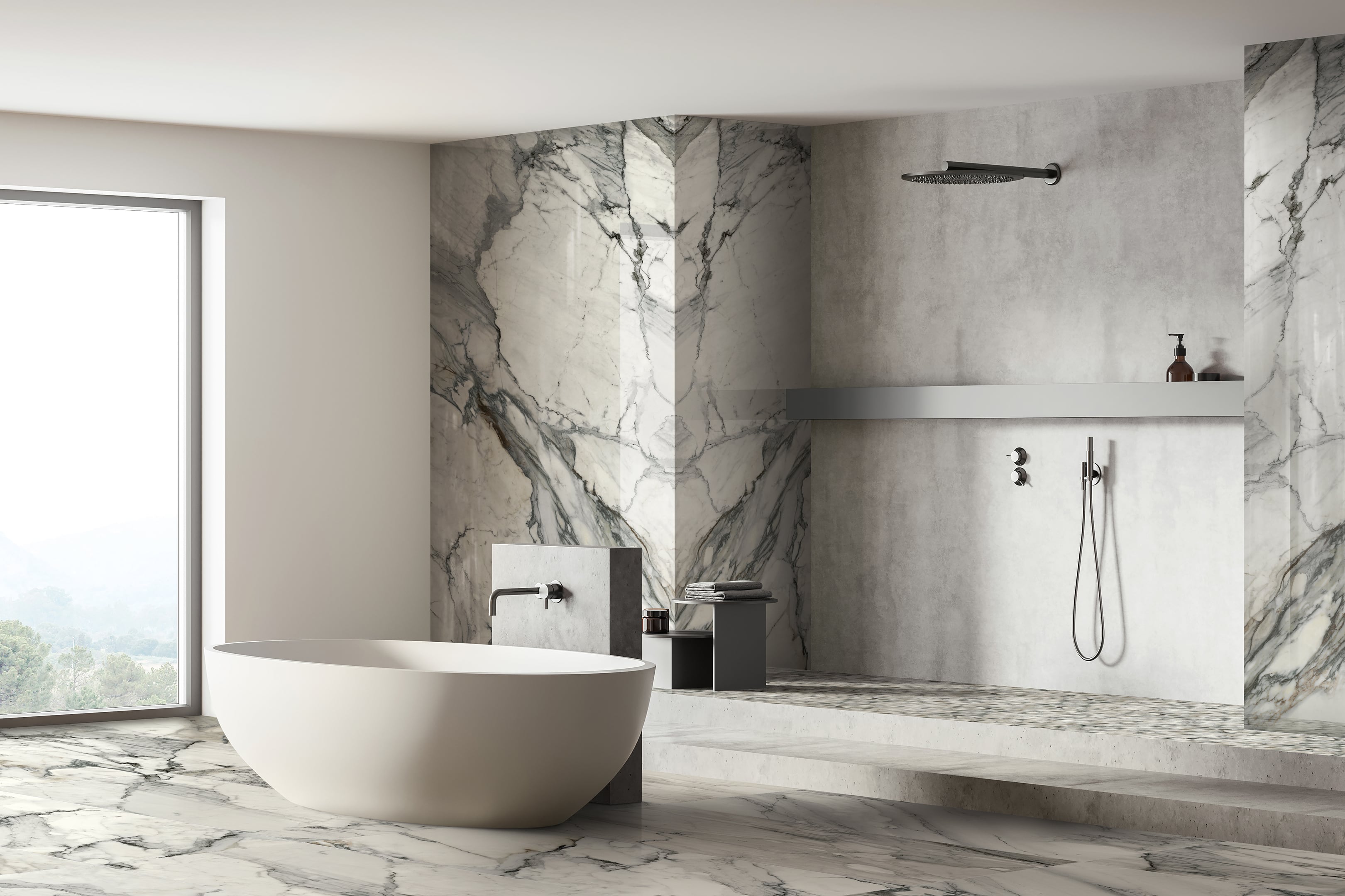 JEM 48x110 Polished Porcelain Tile in Crescendo Blue – MILE®stone