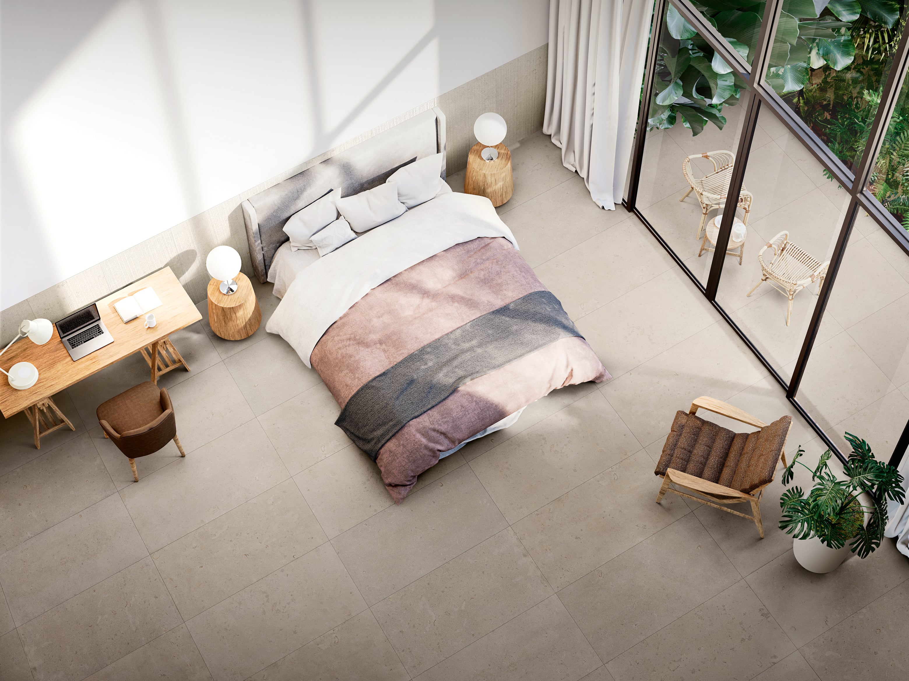 Lith 24x48 Matte Porcelain Tile in Antique Cream – MILE®stone