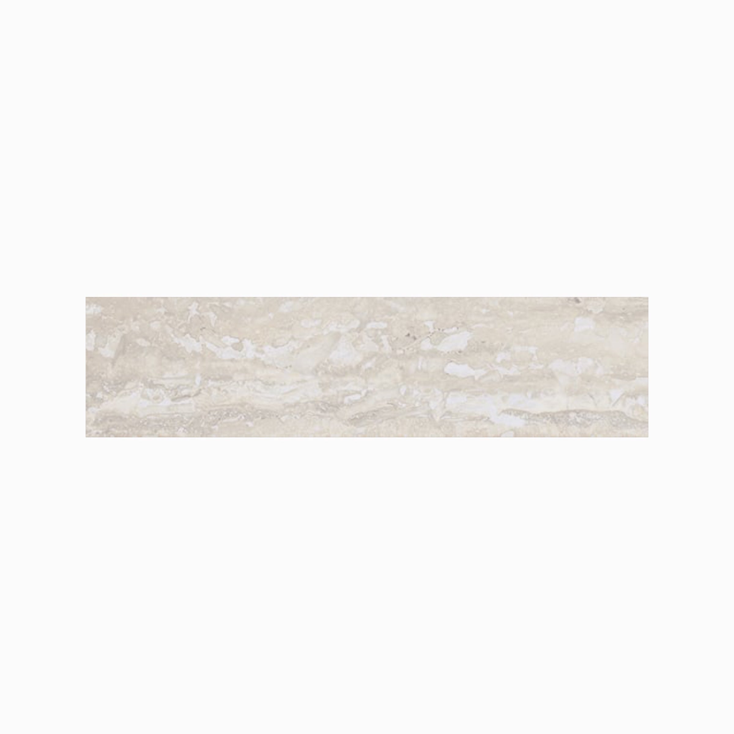 Lith 3x12 Matte Porcelain Bullnose Tile in Legacy White
