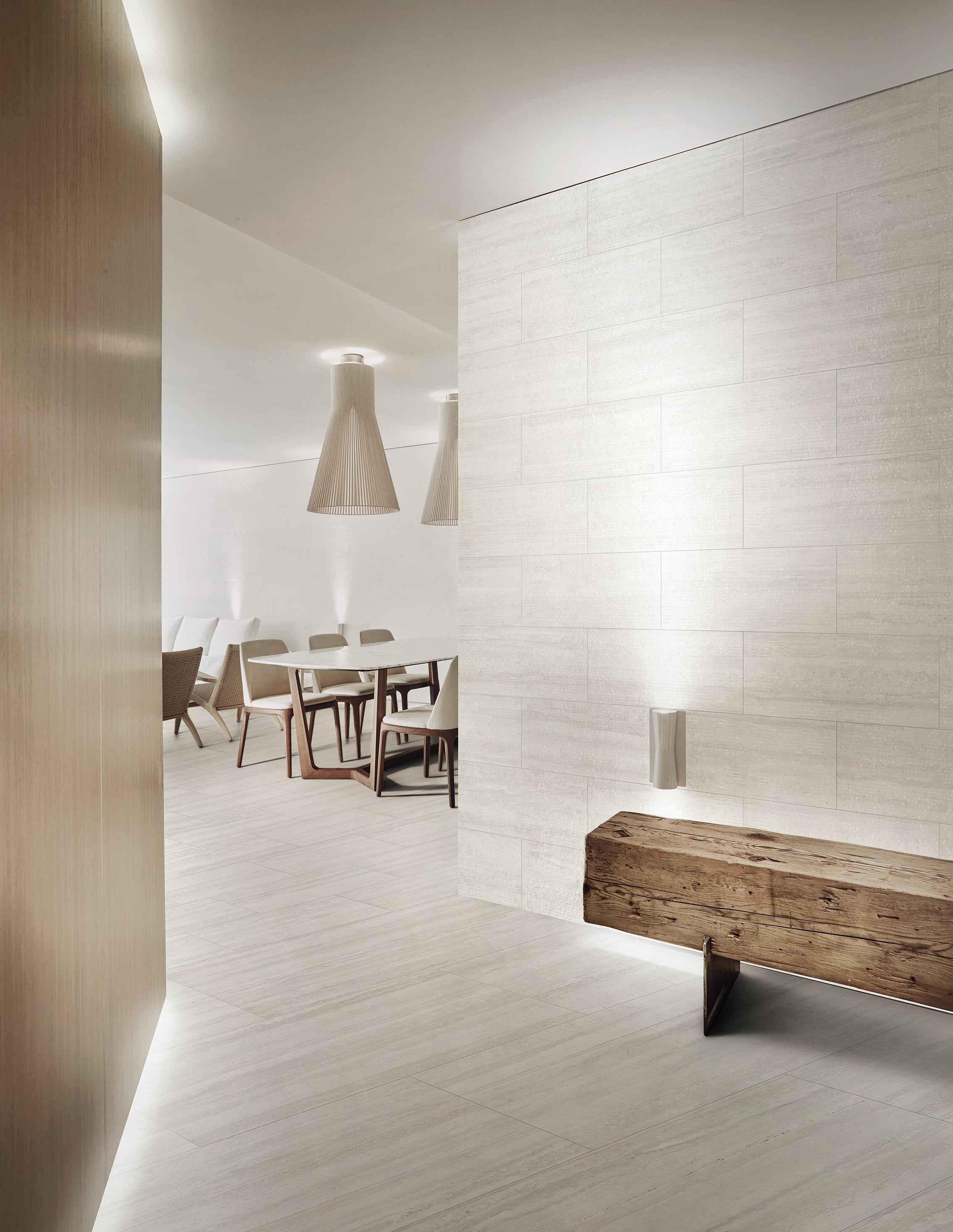 Lith 24x48 Chiseled Porcelain Tile in Legacy White – MILE®stone