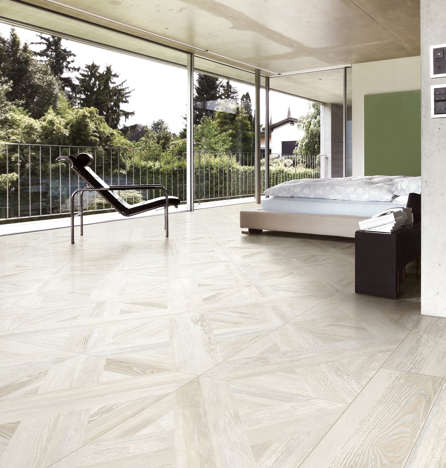 Loft 24x24 Matte Porcelain Tile in Ivory