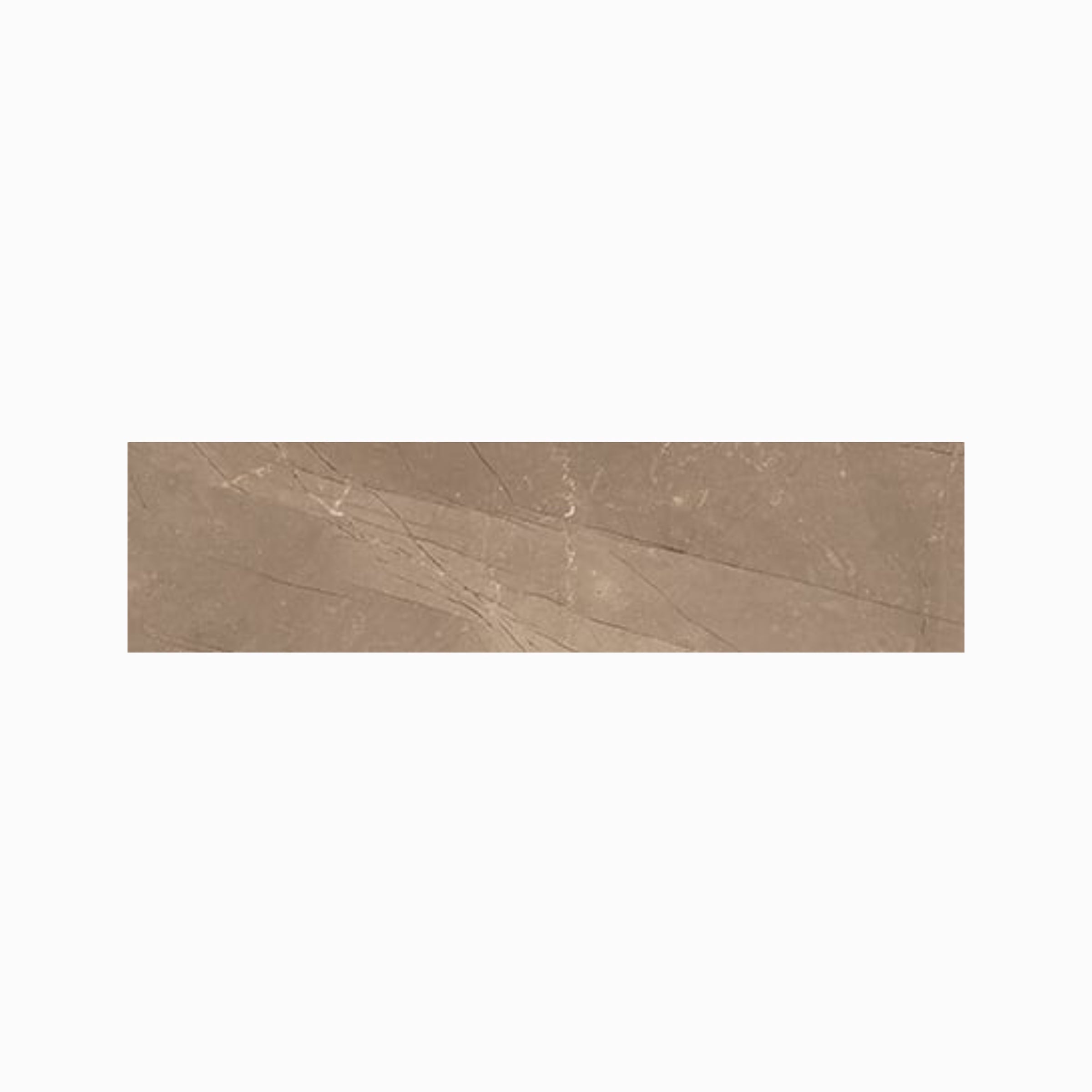 Luxury 3x12 Matte Porcelain Bullnose Tile in Amani Bronze